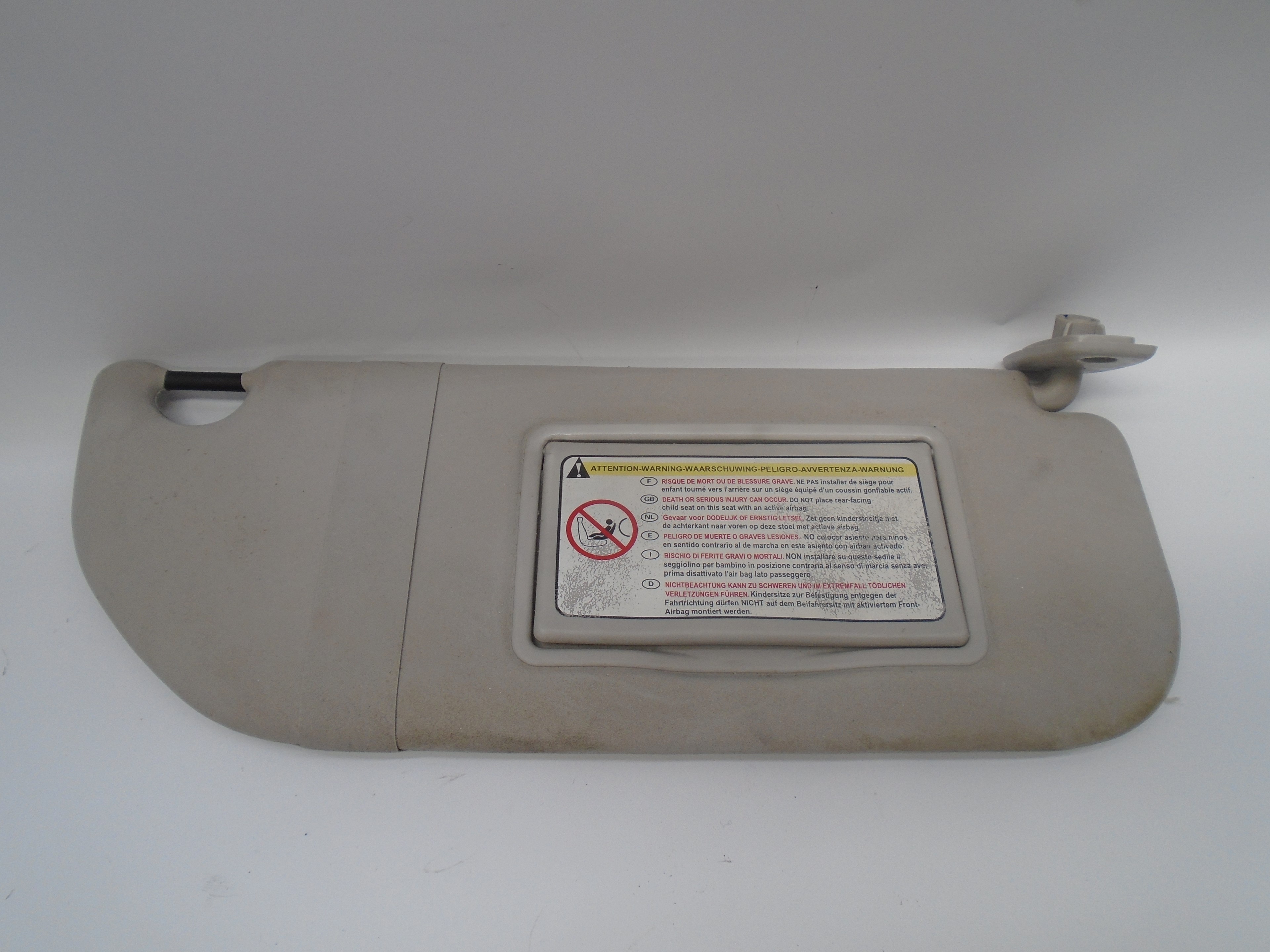 CITROËN C3 1 generation (2002-2010) Right Side Sun Visor 8143KL 18509176