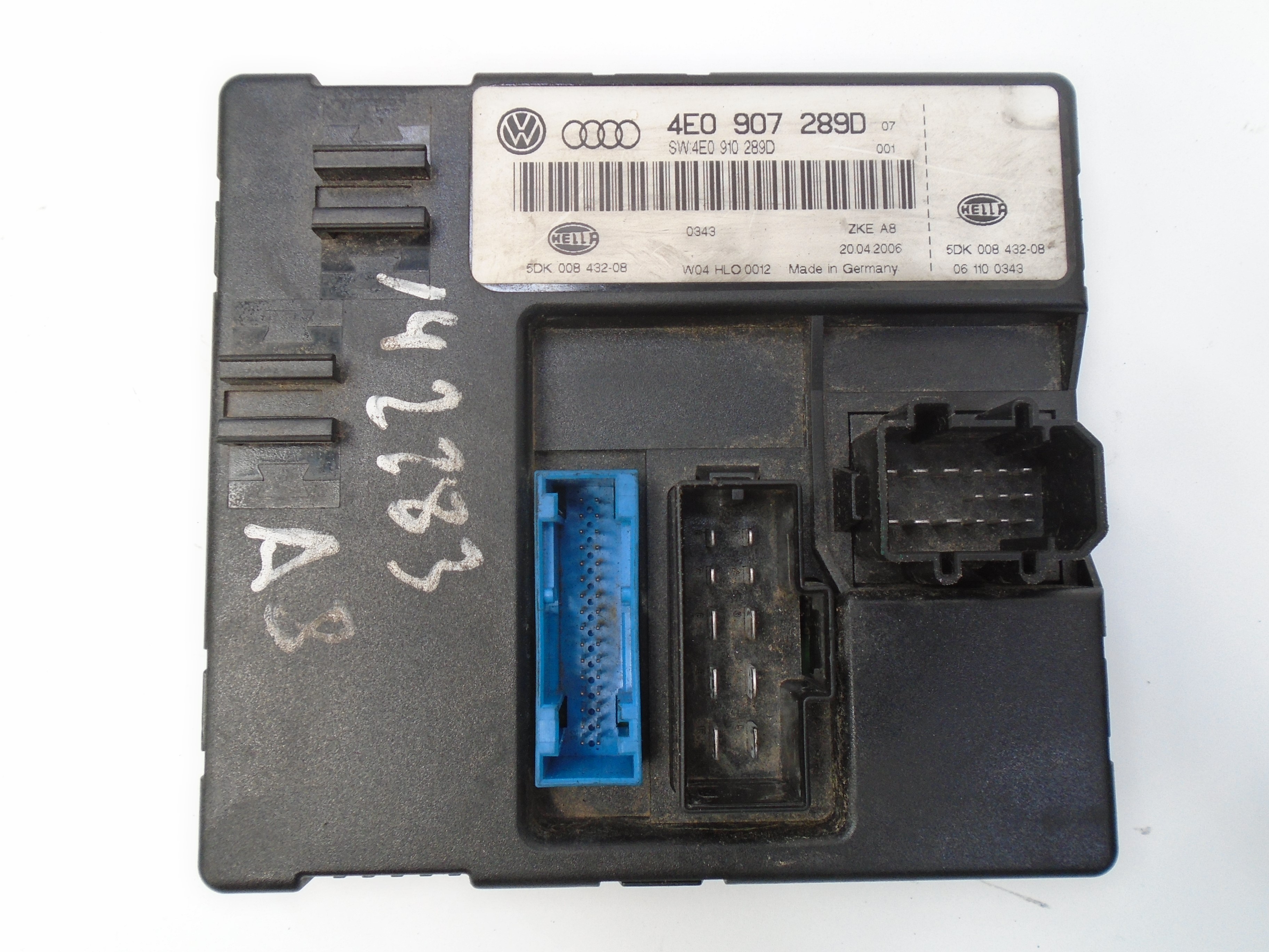 VAUXHALL A8 D3/4E (2002-2010) Comfort Control Unit 4E0907289D 25104342