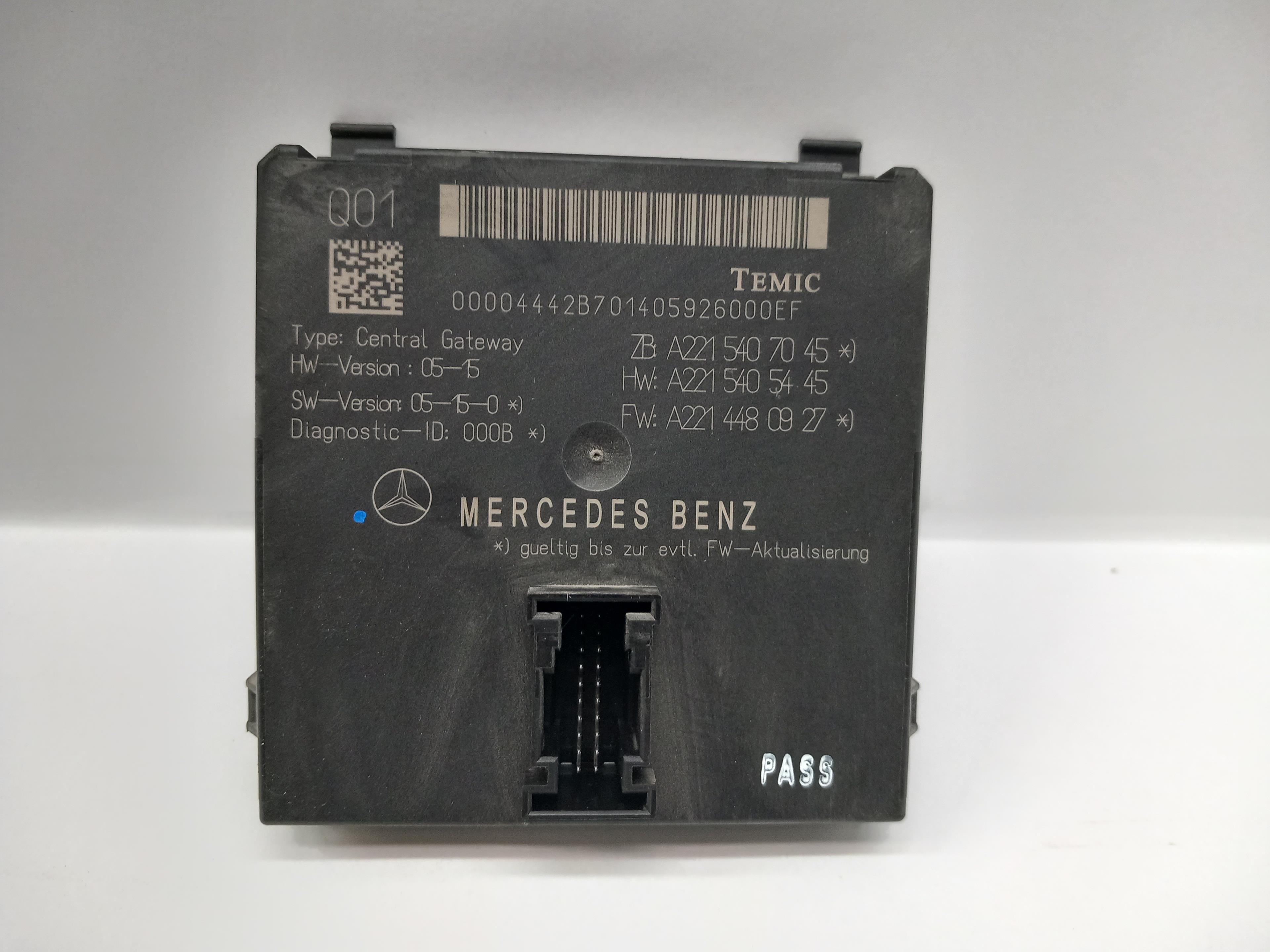 MERCEDES-BENZ S-Class W221 (2005-2013) Andre kontrollenheter A2215407045 24026402