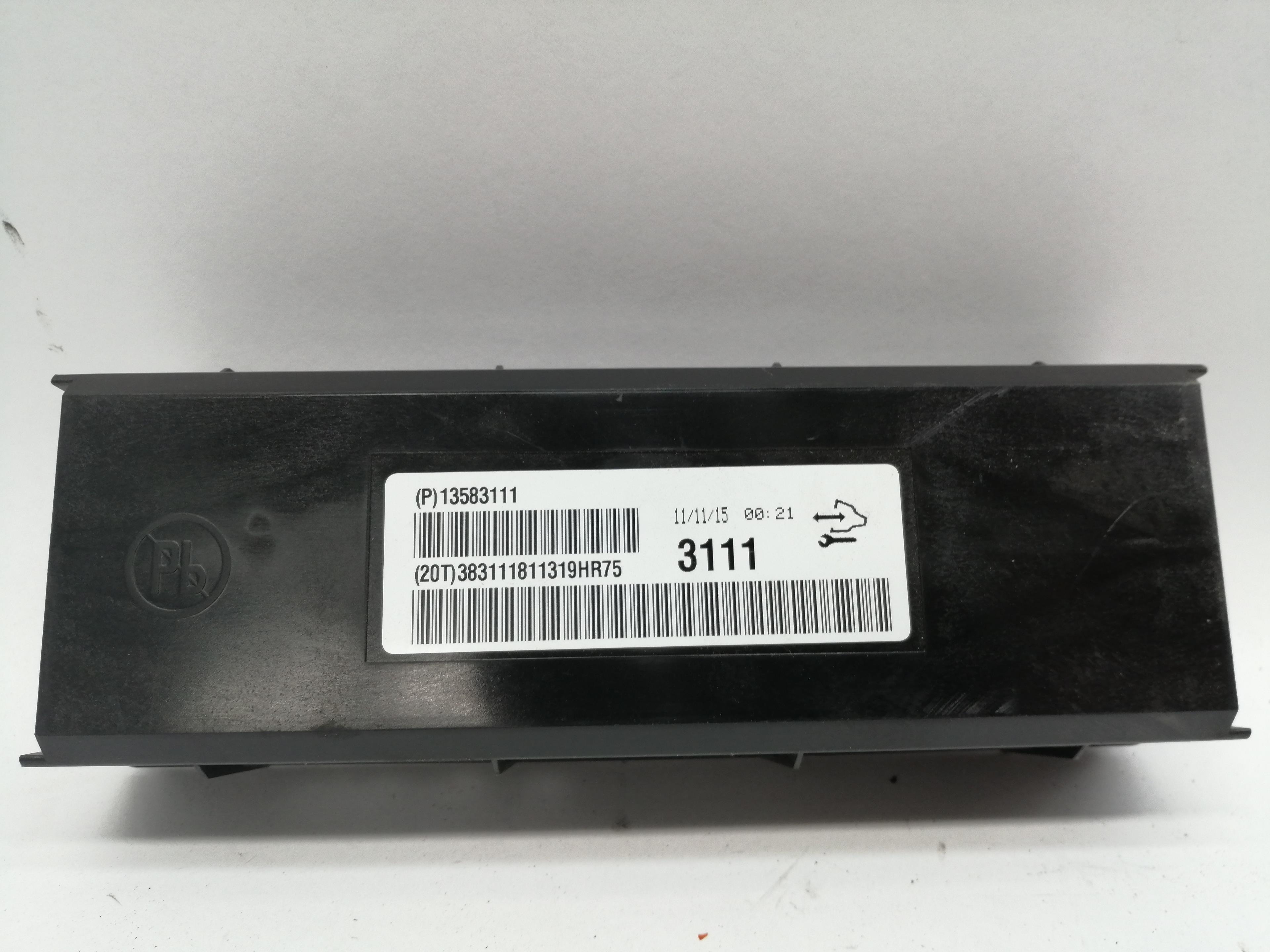 CHEVROLET Malibu 5 generation (2011-2020) Other Control Units 13583111 25187715