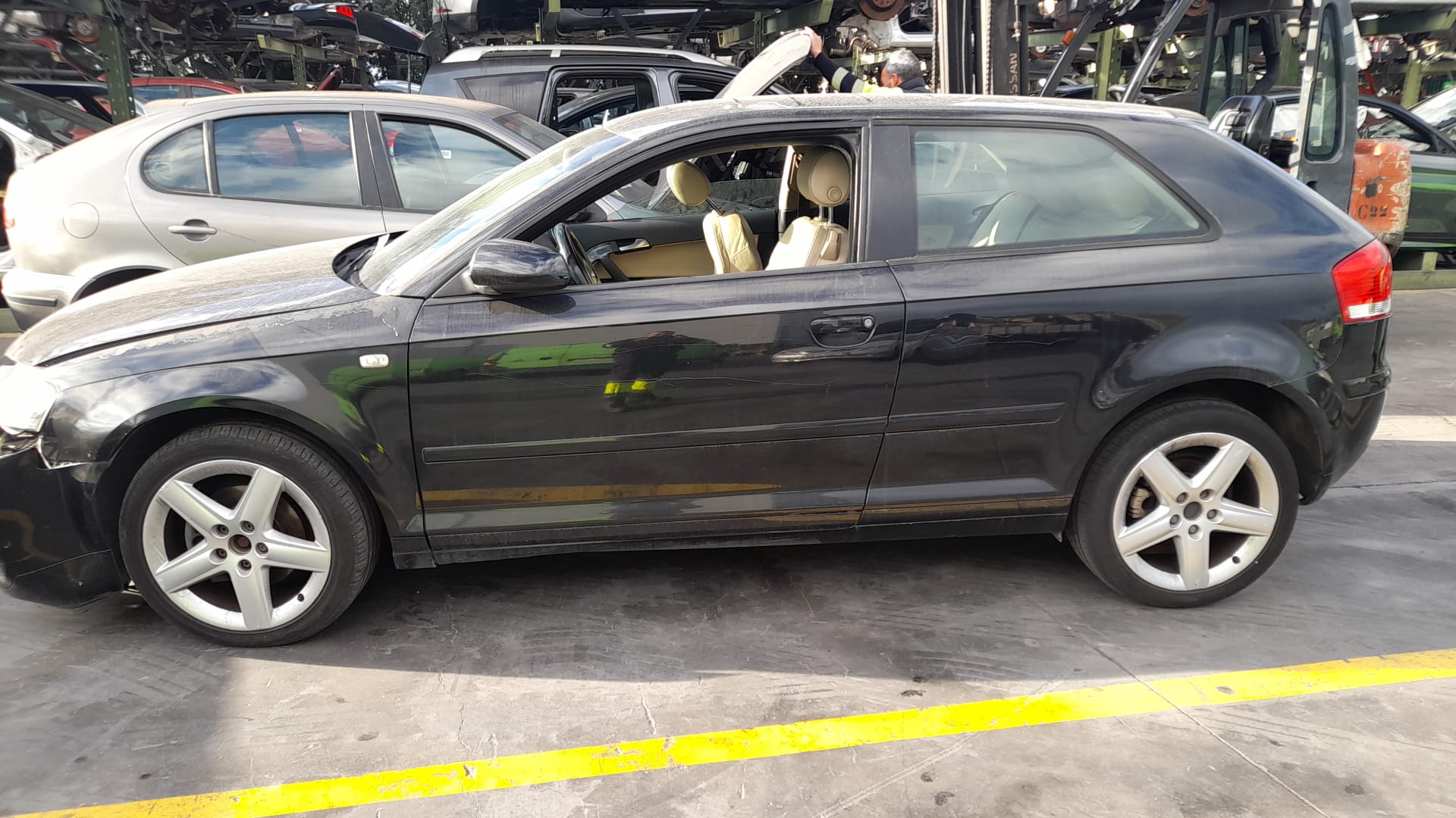 AUDI A3 8P (2003-2013) Ridicător de geam ușă dreapta față 8P3837462C 25705635