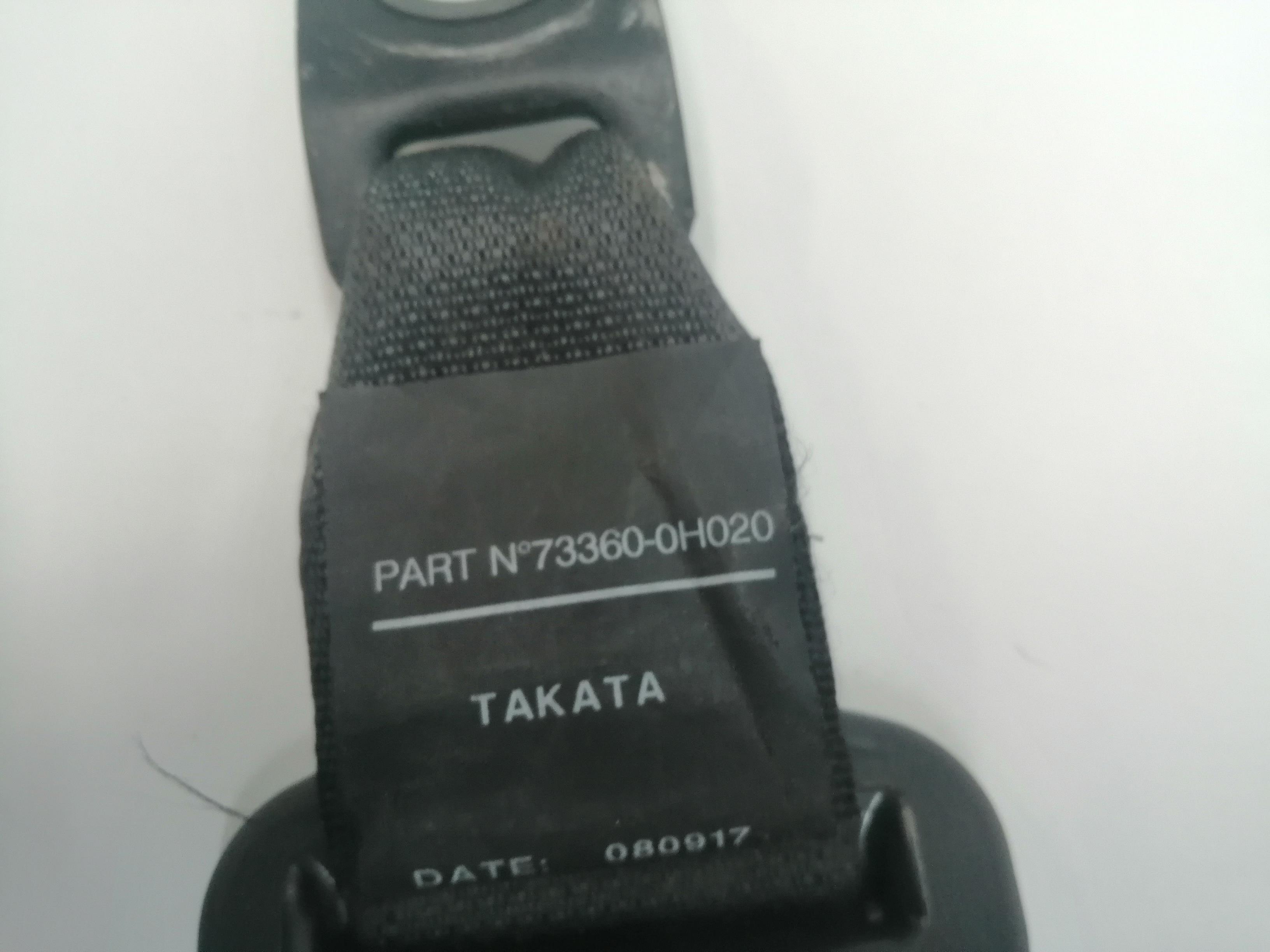 TOYOTA Aygo 2 generation (2014-2024) Rear Right Seatbelt 733600H020 25180105