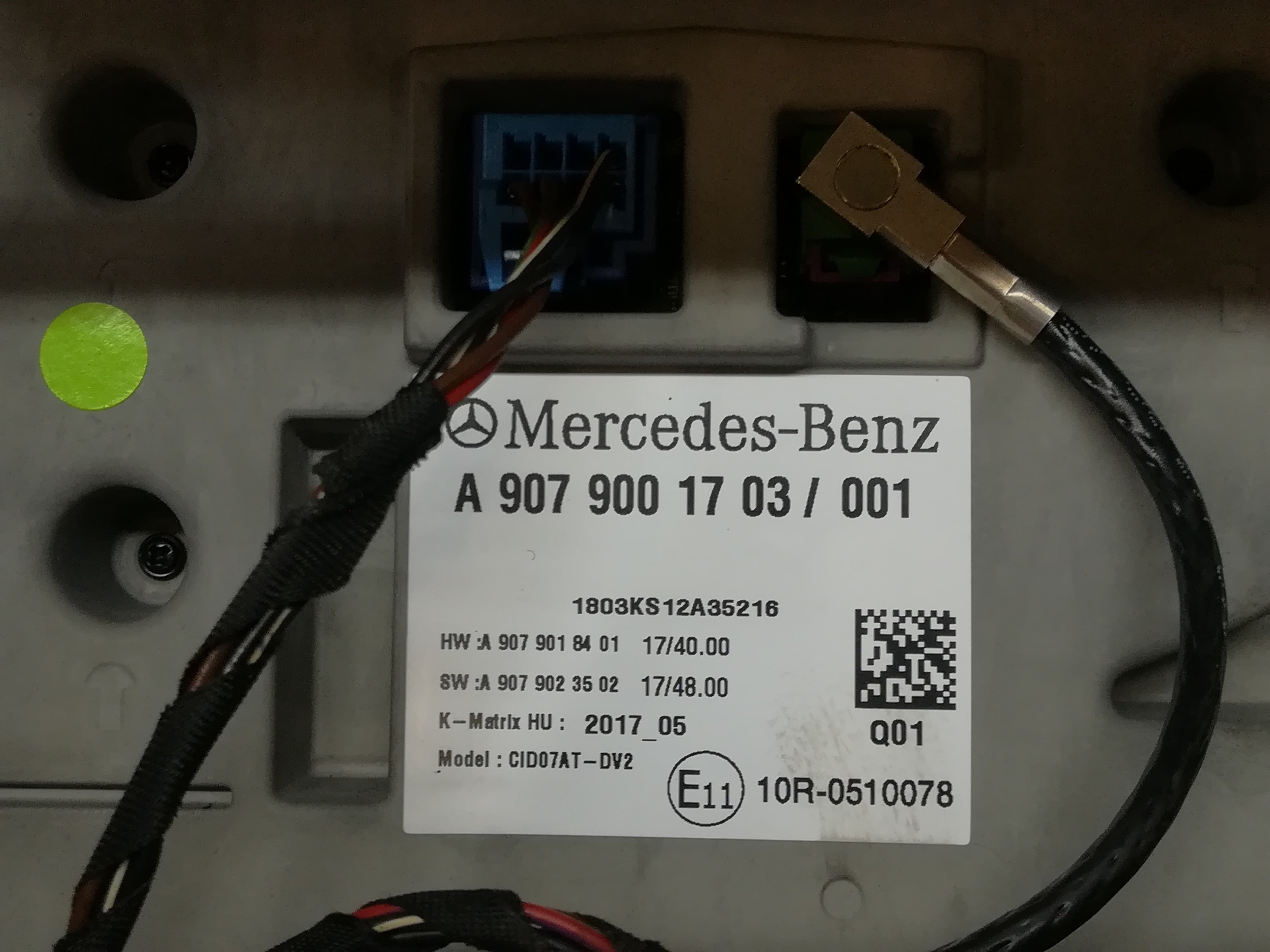 MERCEDES-BENZ Sprinter Другие внутренние детали A9079001703 18597370