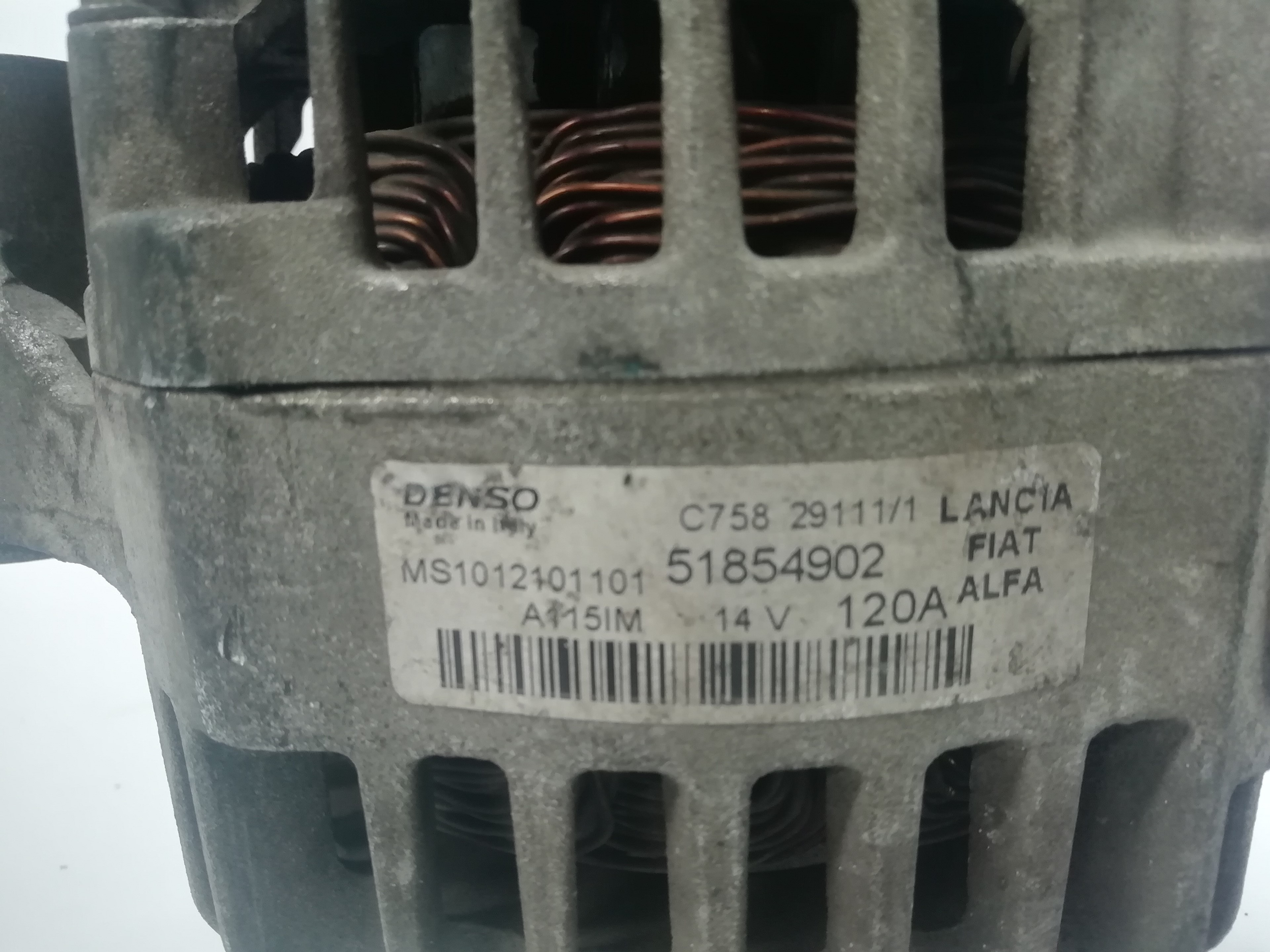 FIAT Ducato 3 generation (2006-2024) Alternator 51854902, 51854902 18584403