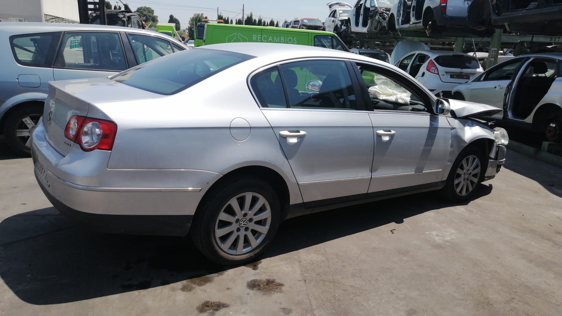 VOLKSWAGEN Passat B6 (2005-2010) Bal hátsó ajtó zárja 3C1837015A 25158164