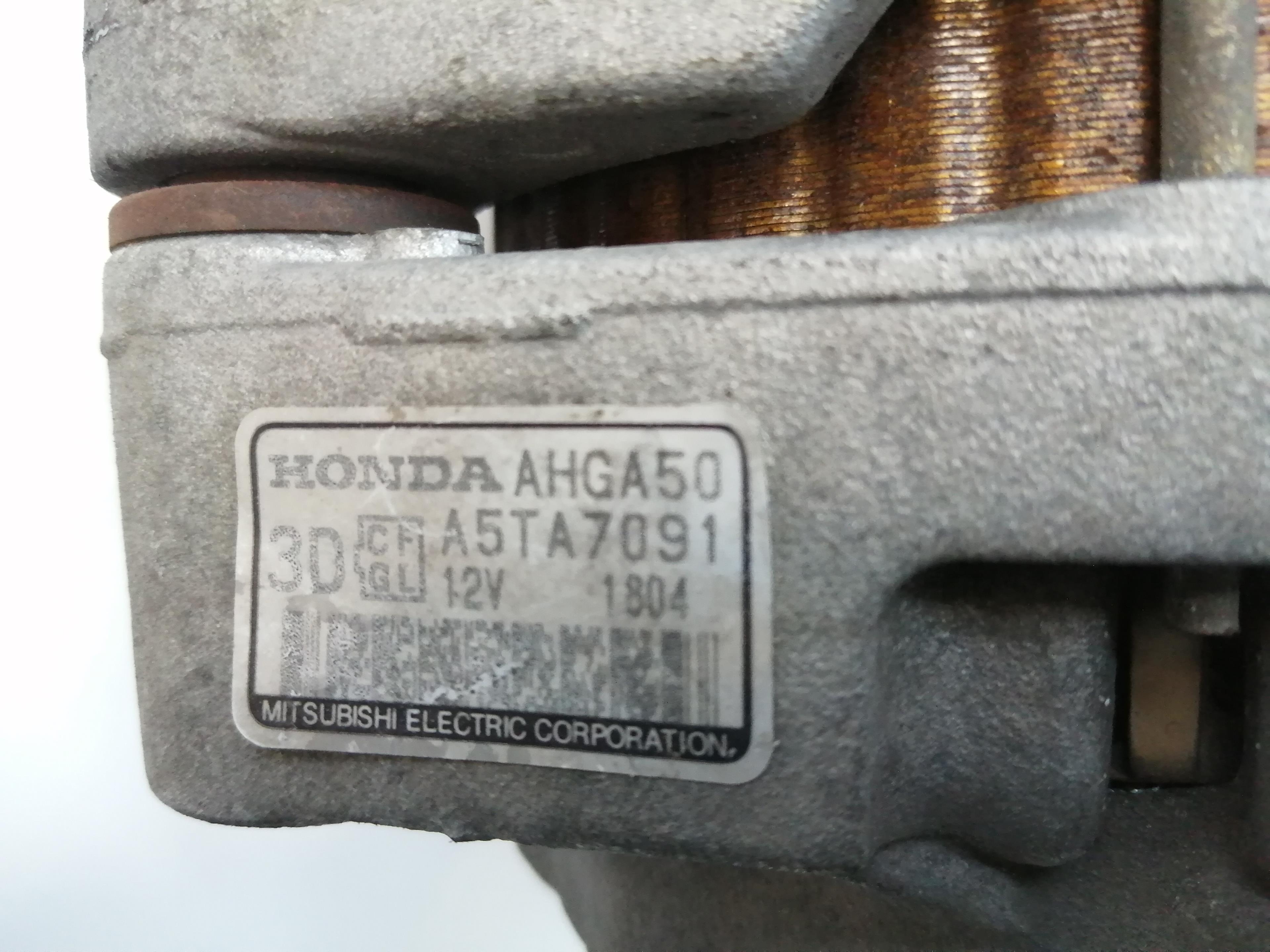 HONDA Civic 7 generation (2000-2005) Alternator A5TA7091, AHGA50 23571749