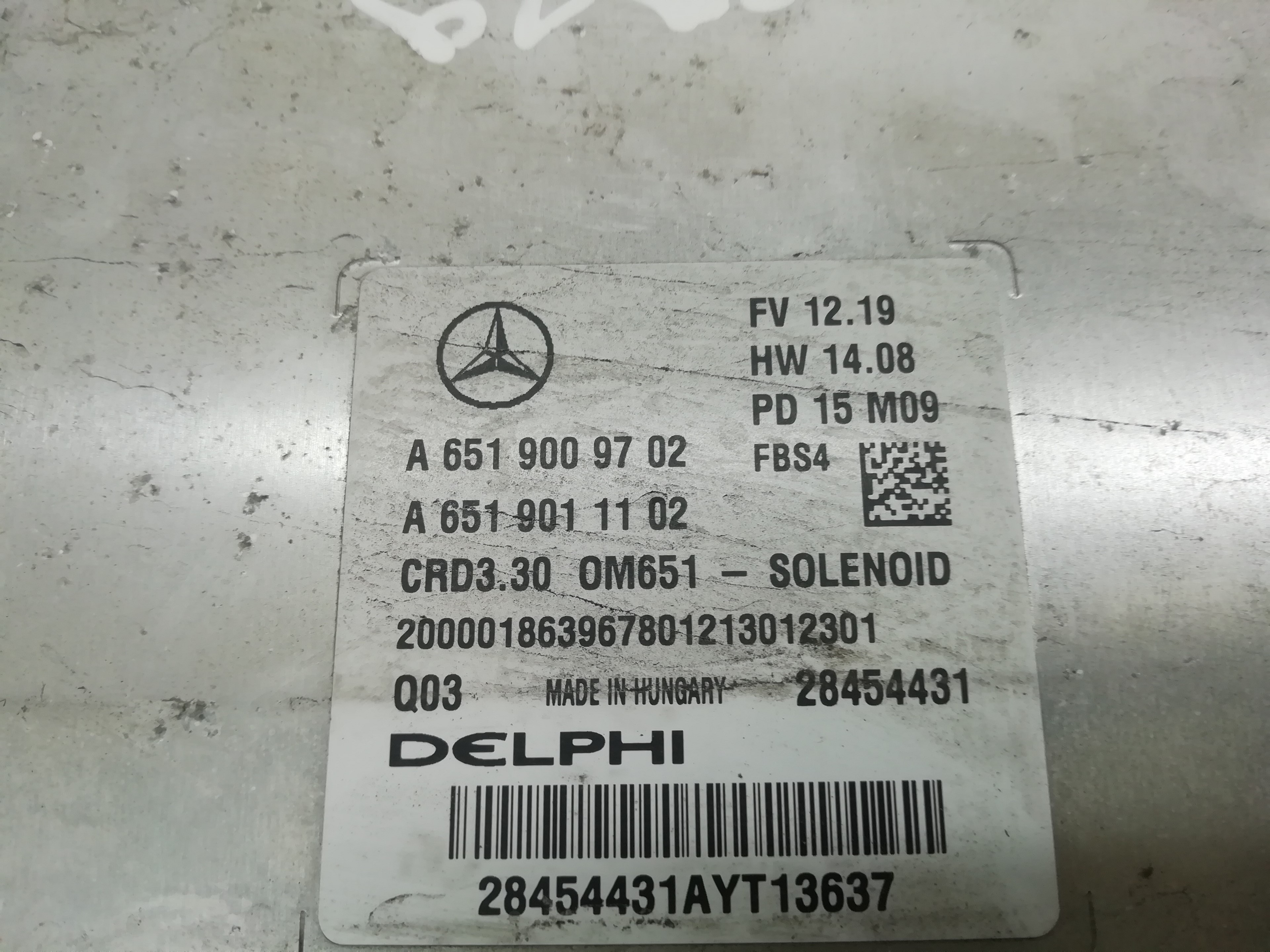 MERCEDES-BENZ CLA-Class C117 (2013-2016) Motorstyrenhet ECU A6519009702, A6519009702 18780027