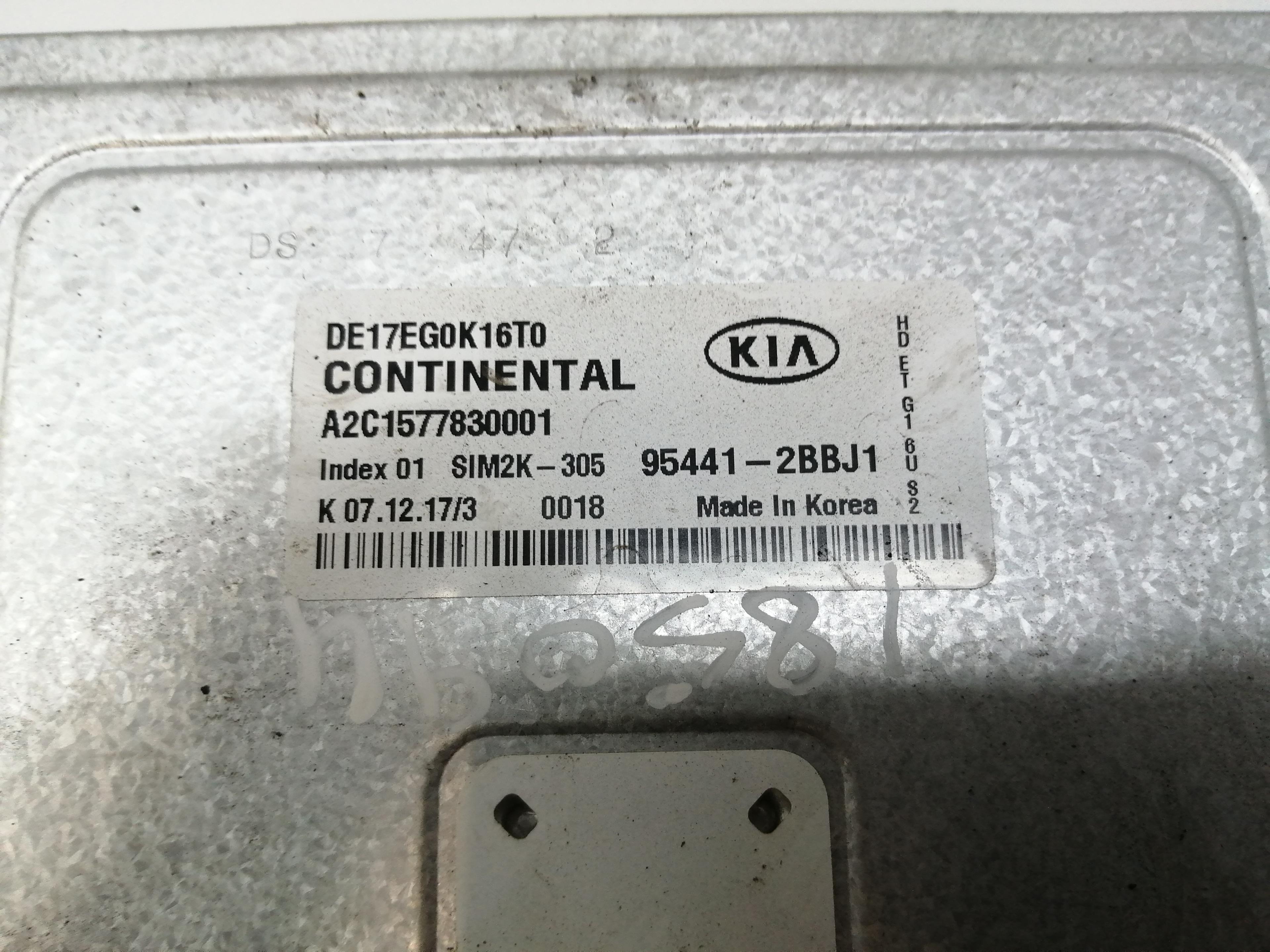 KIA Niro 1 generation  (2016-2022) Блок управления коробки передач 954412BBJ1 25186421