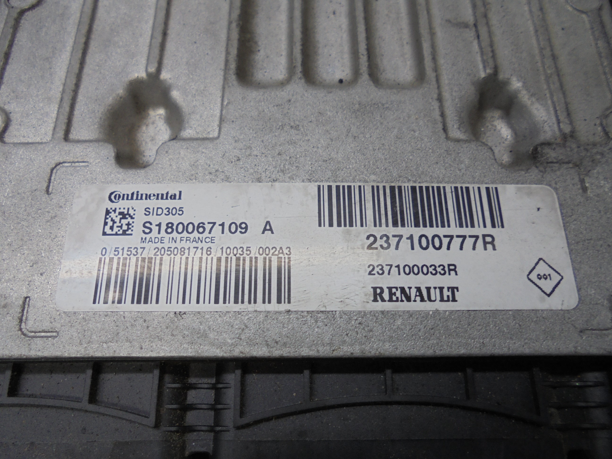 RENAULT 3 generation (2008-2020) Блок управления двигателем 237100777R 18526554