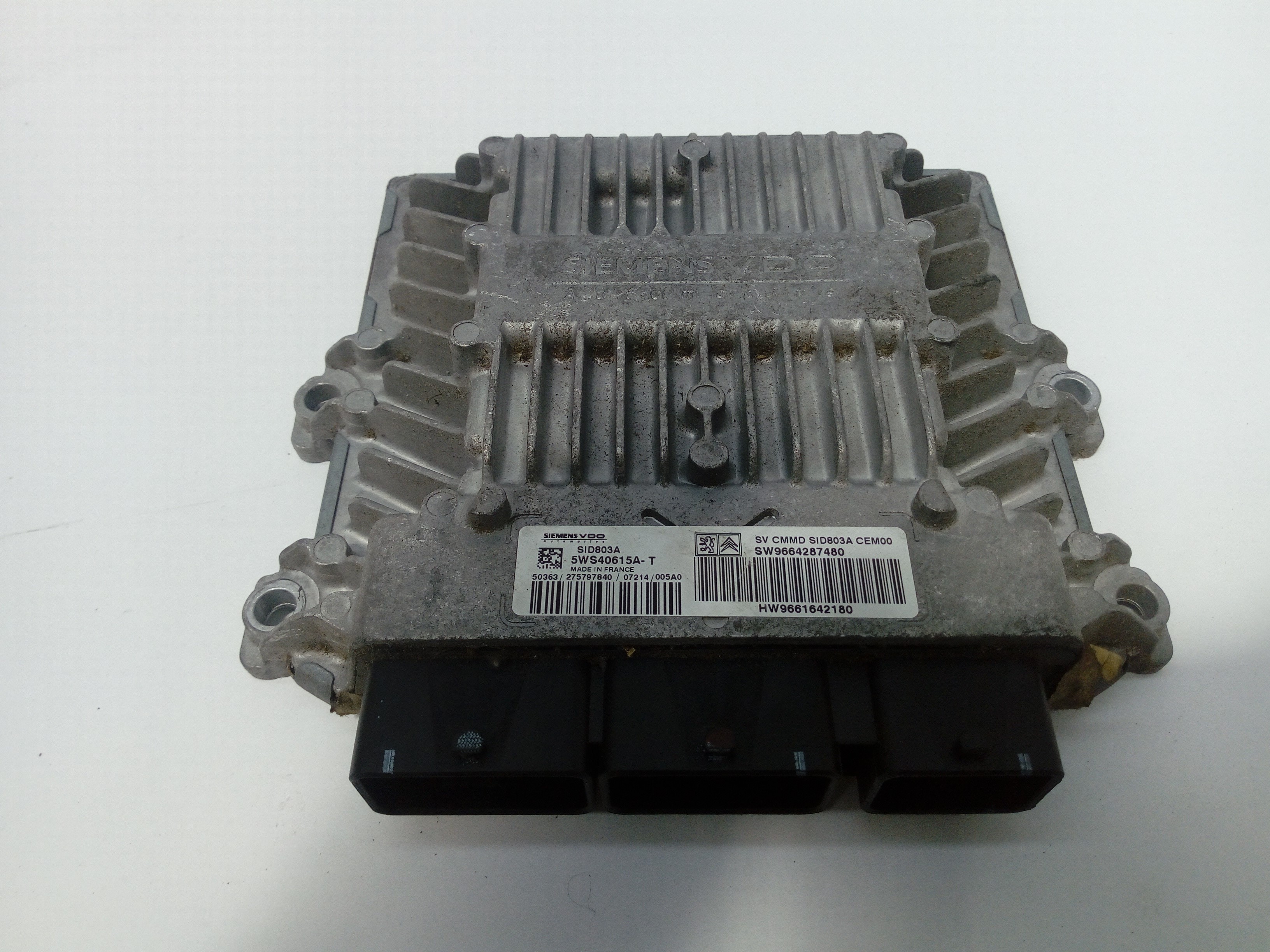 CITROËN C4 Picasso 1 generation (2006-2013) Engine Control Unit ECU 5WS40615AT 18551511