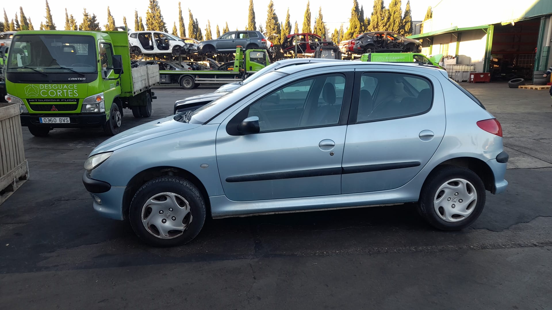 PEUGEOT 206 1 generation (1998-2009) Дверь передняя левая 9002K5 18647168