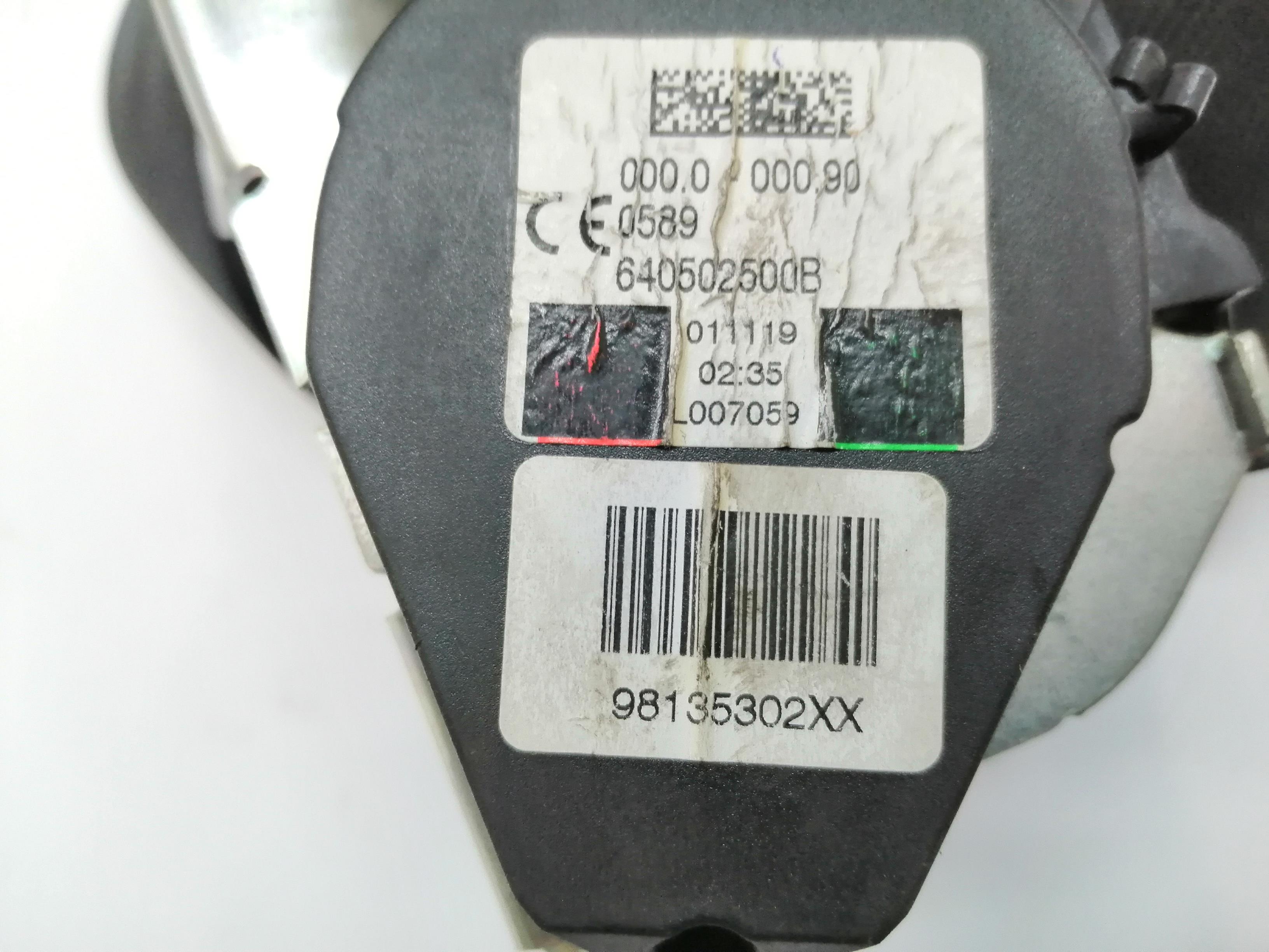 PEUGEOT 508 1 generation (2010-2020) Ремень безопасности задний правый 98135302XX 25182077