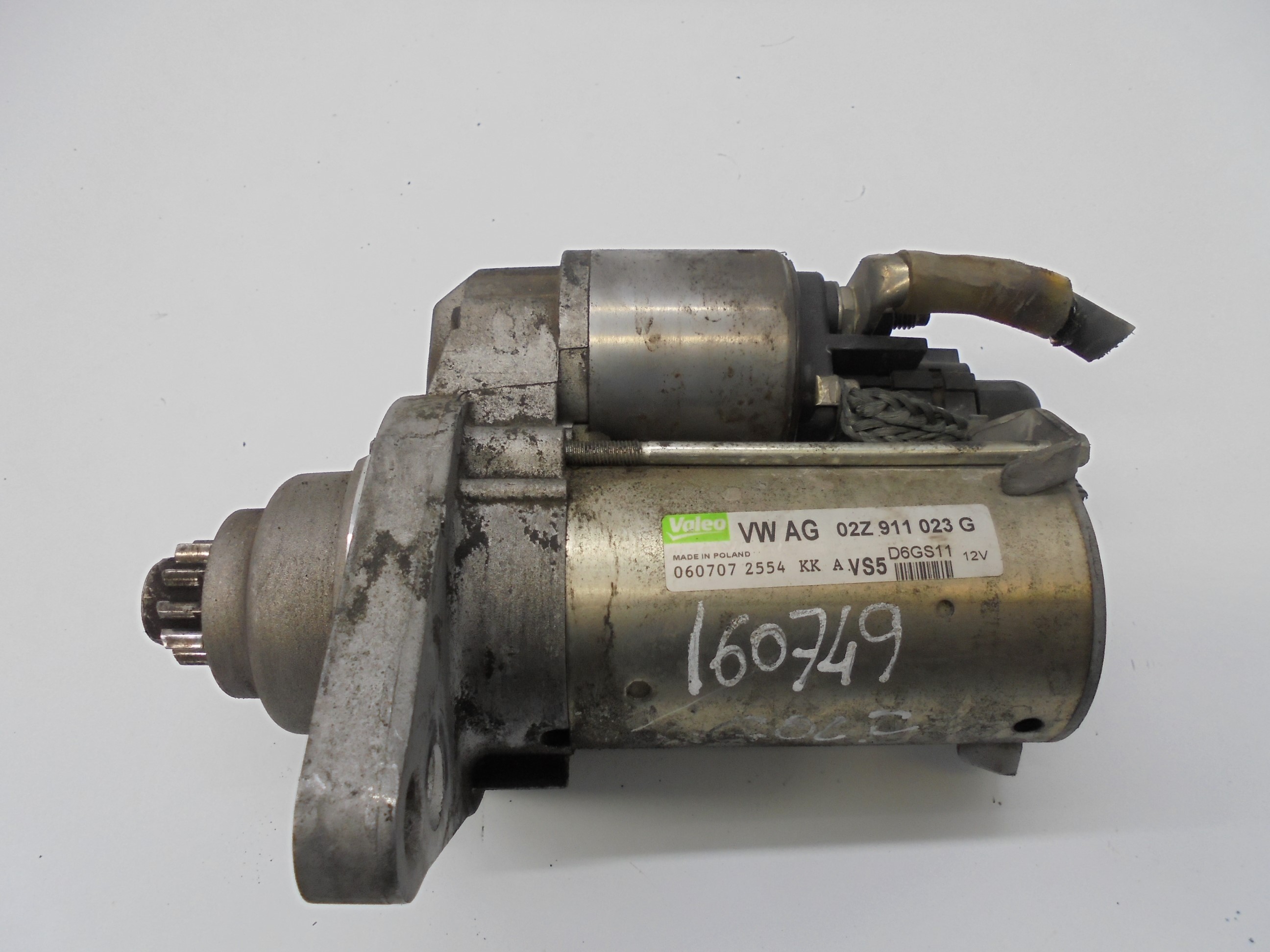 VOLKSWAGEN Golf 5 generation (2003-2009) Starter Motor 02Z911023G 18519411