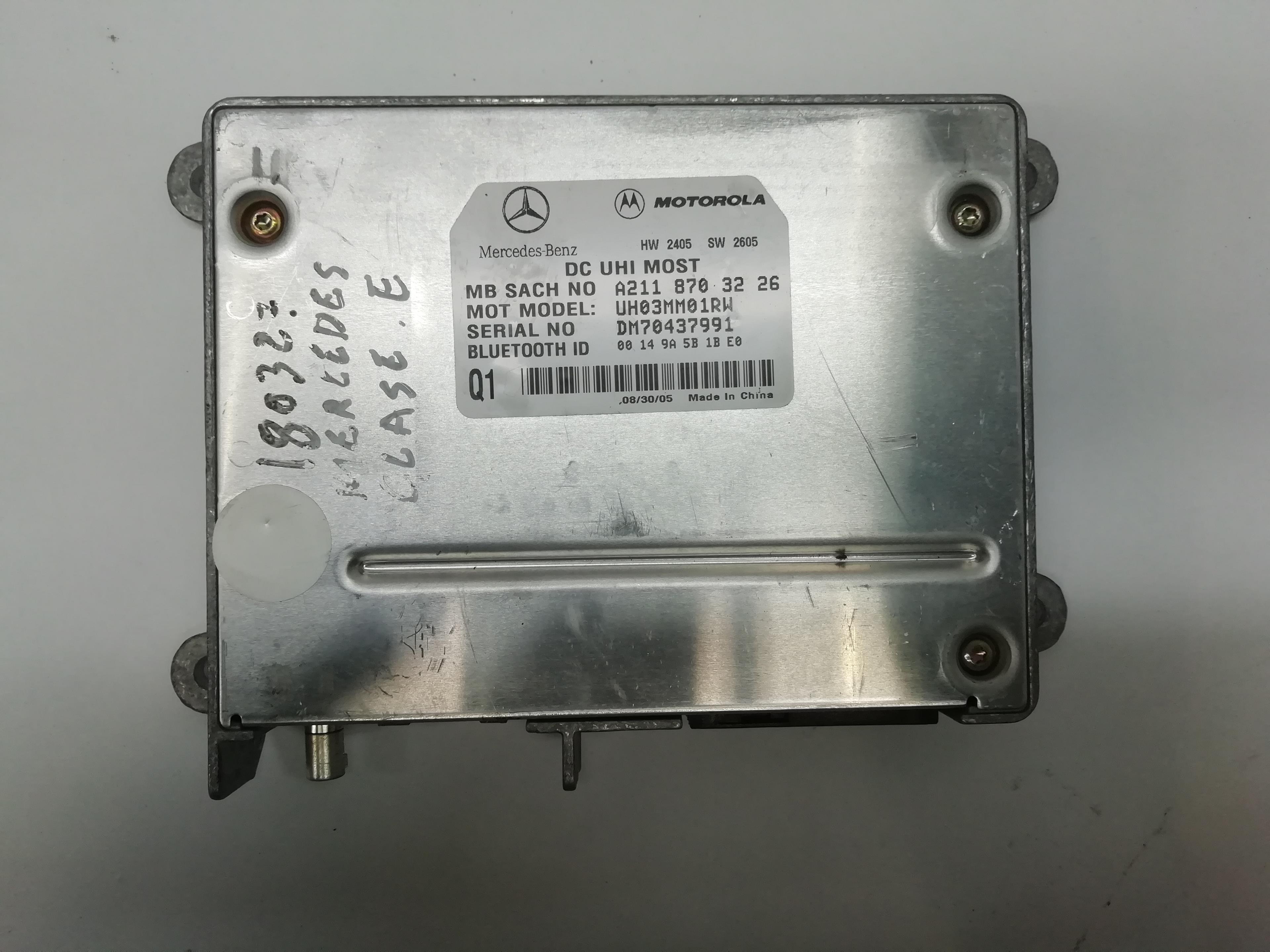 MERCEDES-BENZ E-Class W211/S211 (2002-2009) Bluetooth ovládací jednotka A2118703226,A2118703226 23563107