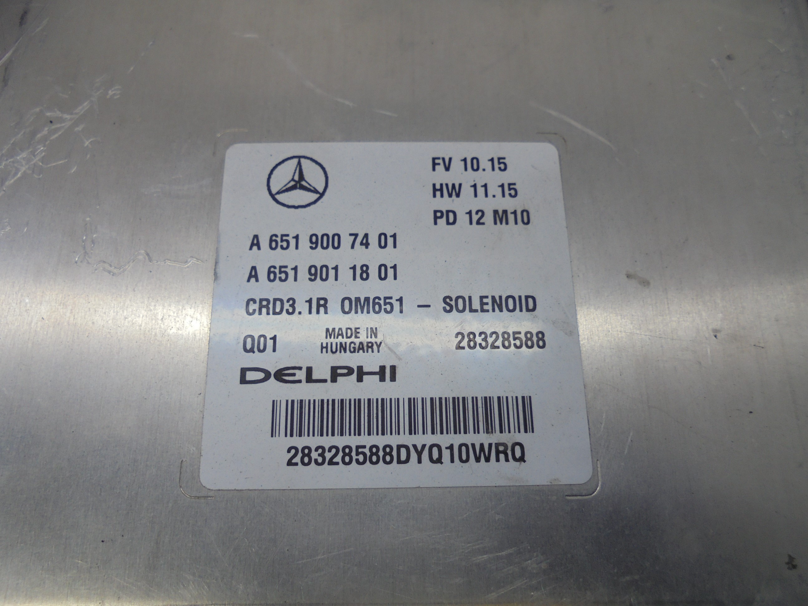 MERCEDES-BENZ C-Class W204/S204/C204 (2004-2015) Μονάδα ελέγχου κινητήρα ECU A6519007401 18525923