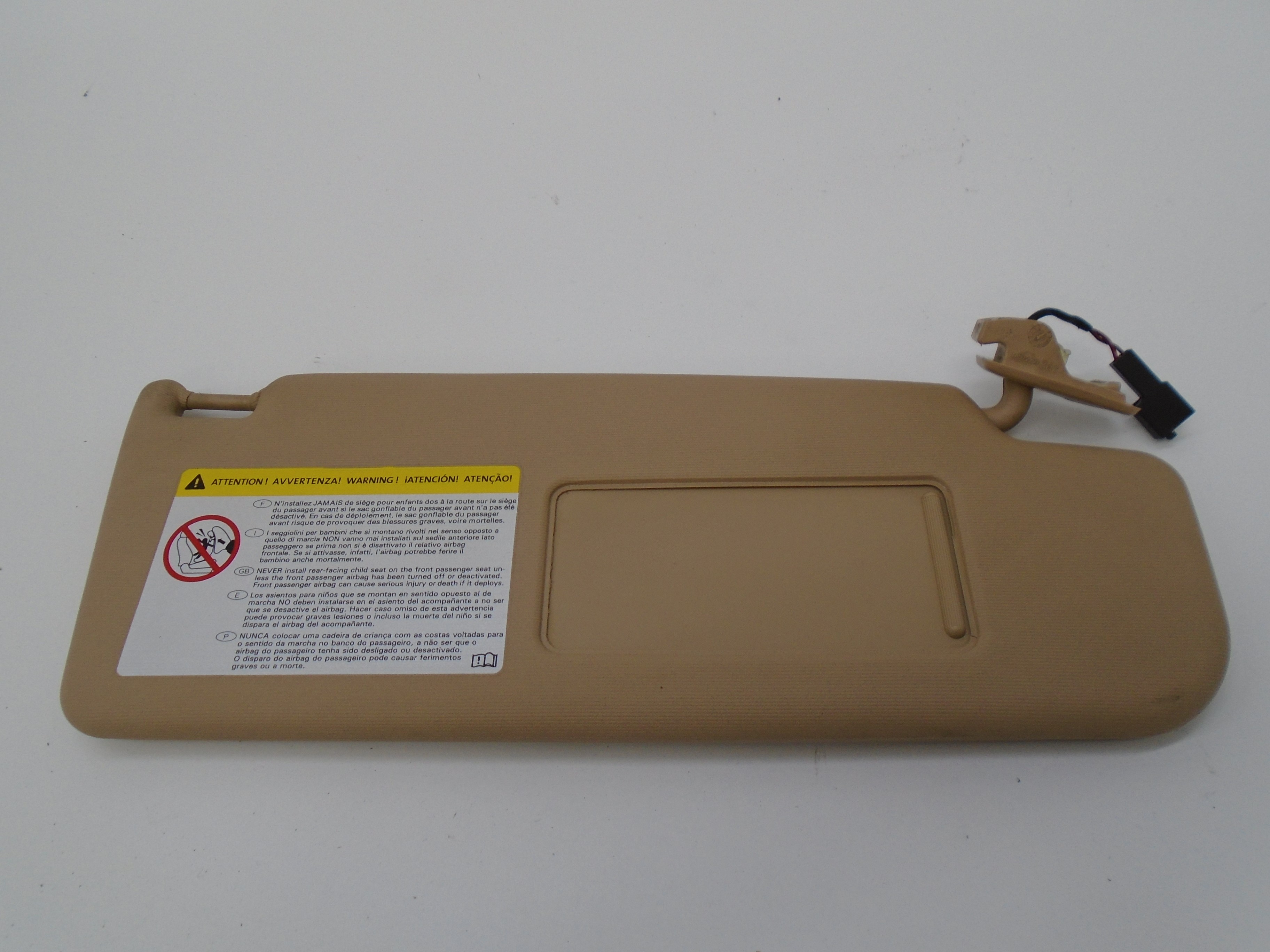 VOLKSWAGEN Passat CC 1 generation (2008-2017) Right Side Sun Visor 18509145