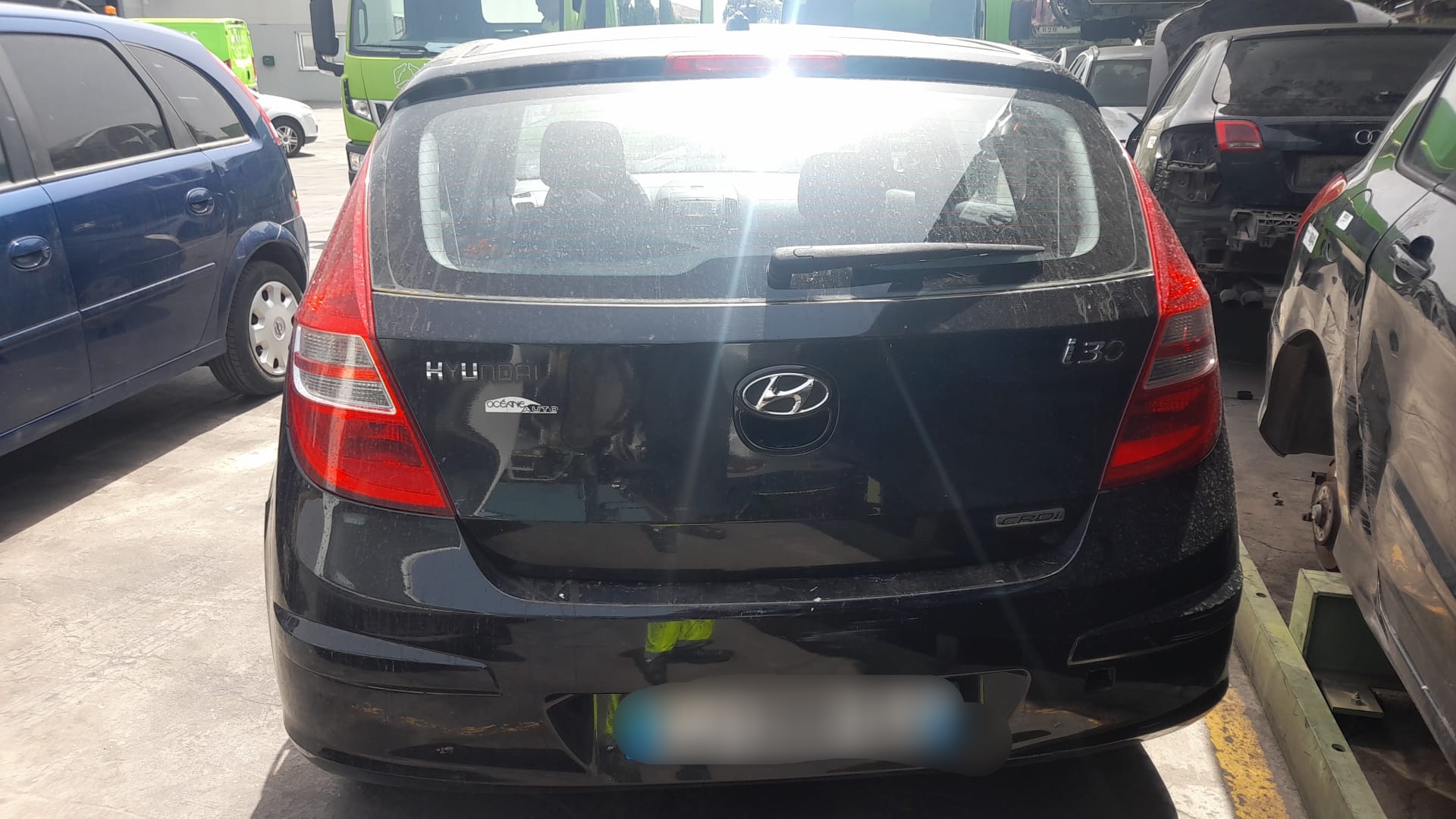 HYUNDAI i30 FD (1 generation) (2007-2012) Vasemman takaoven ikkunannostin 834712L010 18610661