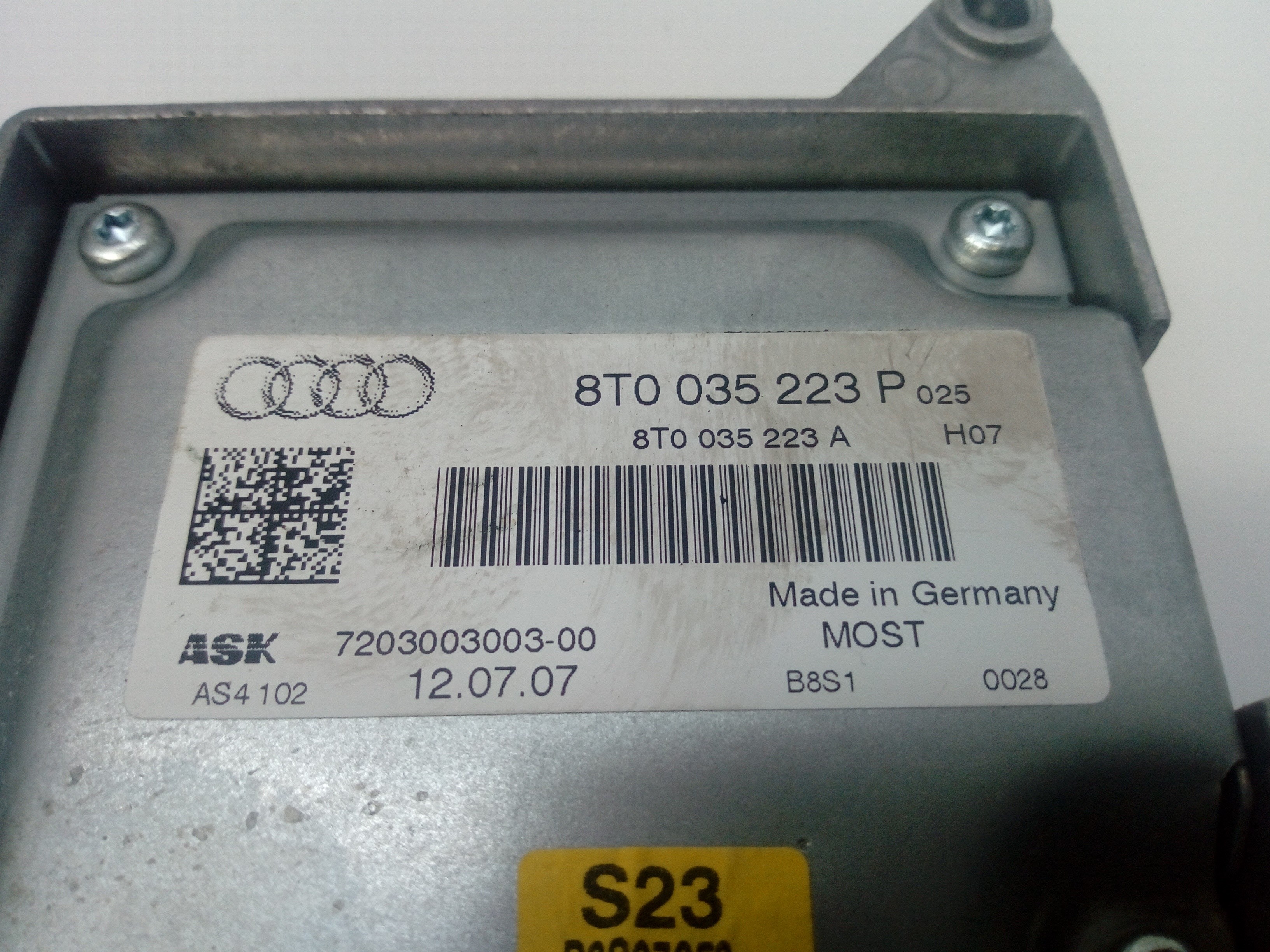 AUDI A5 8T (2007-2016) Altă piesă 8T0035223AD 25160034