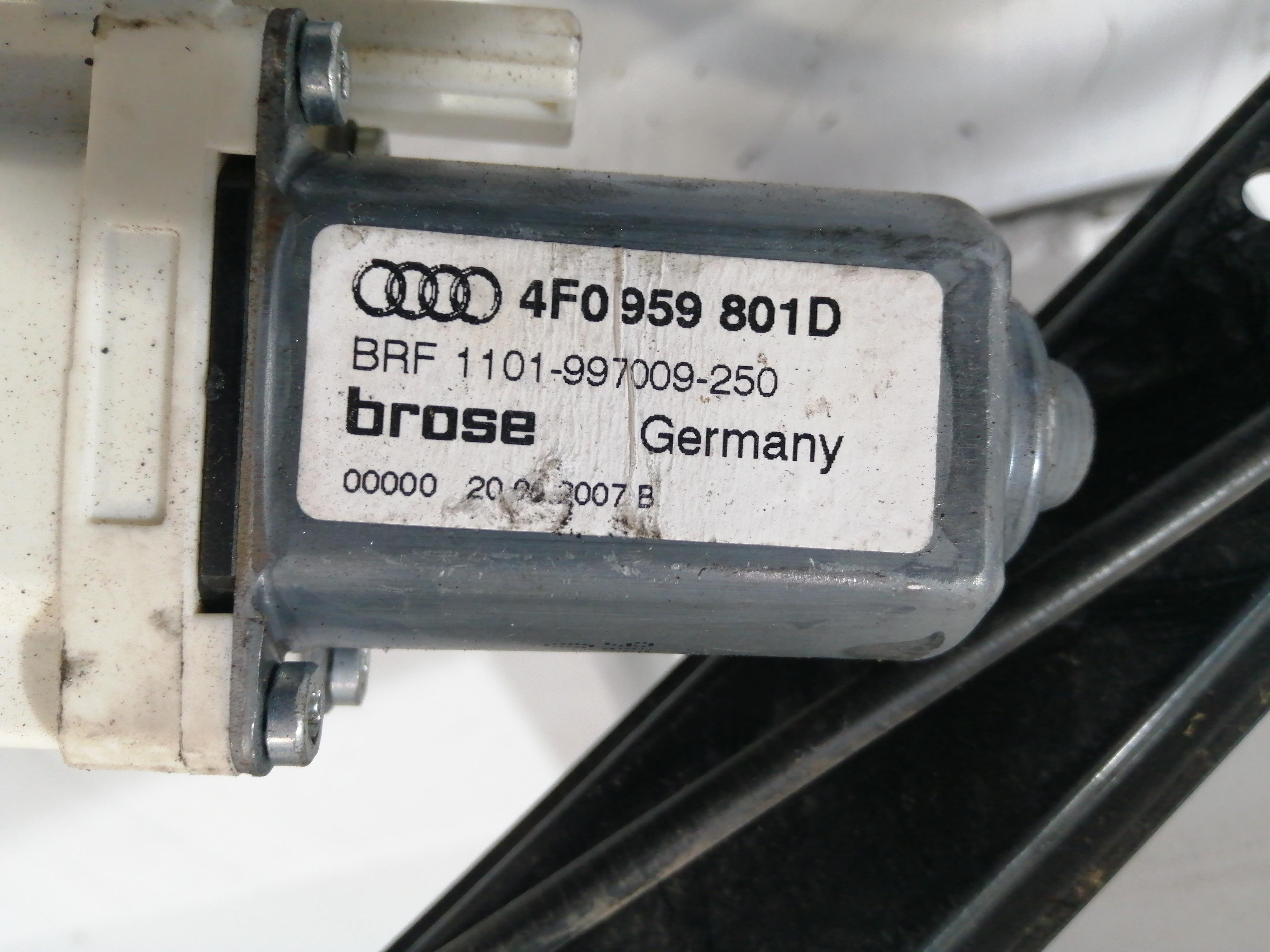 AUDI A6 C6/4F (2004-2011) Forreste venstre dør vinduesregulator 4F0837461D 25248375