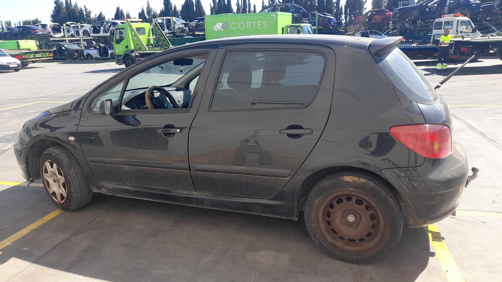 PEUGEOT 307 1 generation (2001-2008) Aripa stânga față 7840K8 24769482