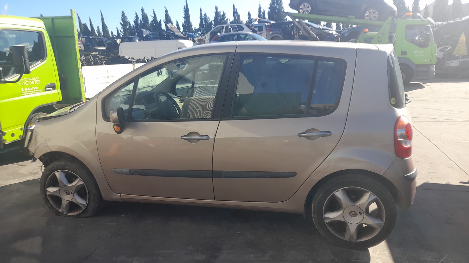 RENAULT Modus 1 generation (2004-2012) Galinės kairės durys 7751475519 21331329