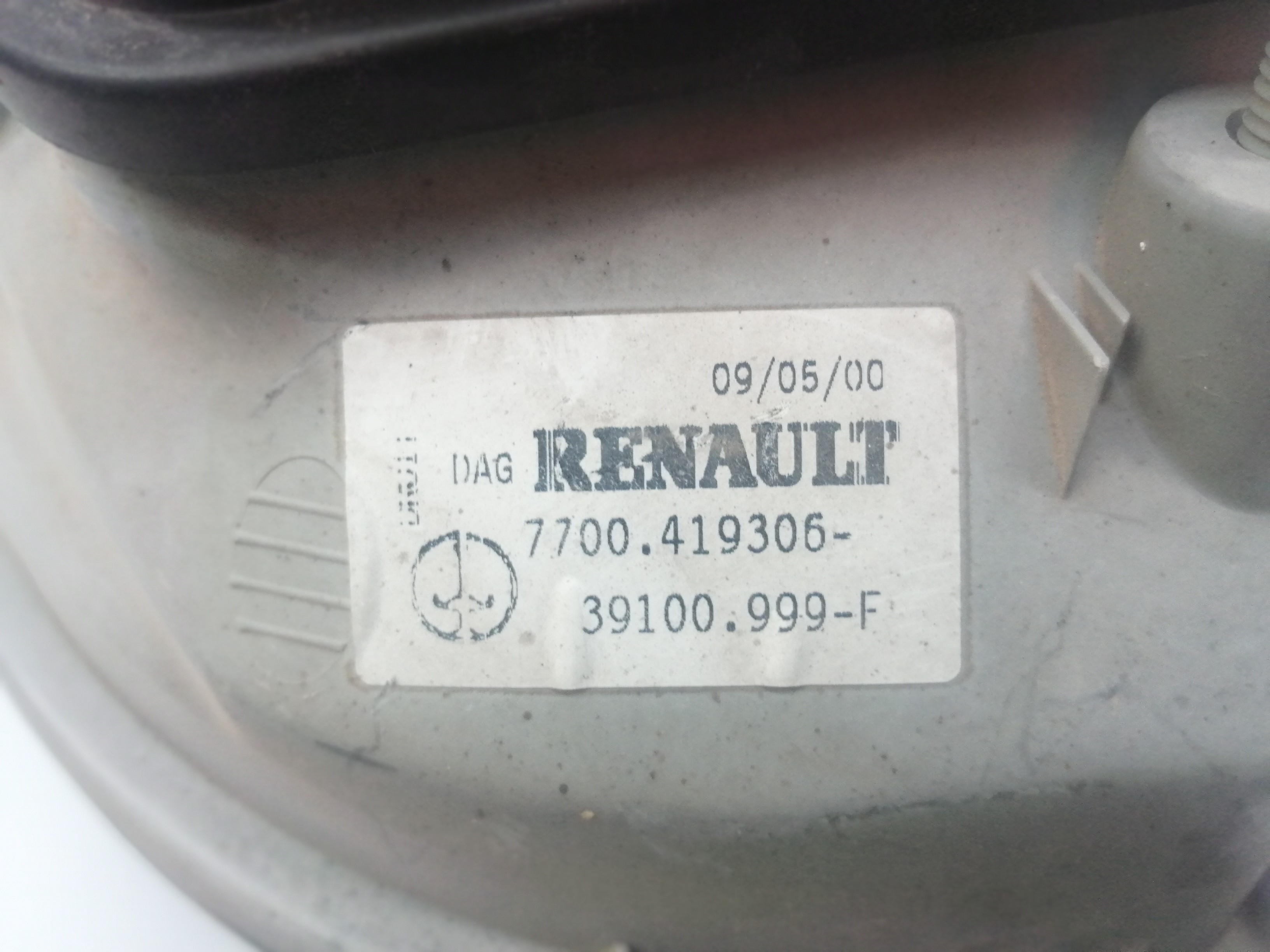 RENAULT Twingo 1 generation (1993-2007) Фара передняя правая 7700419306 22111943