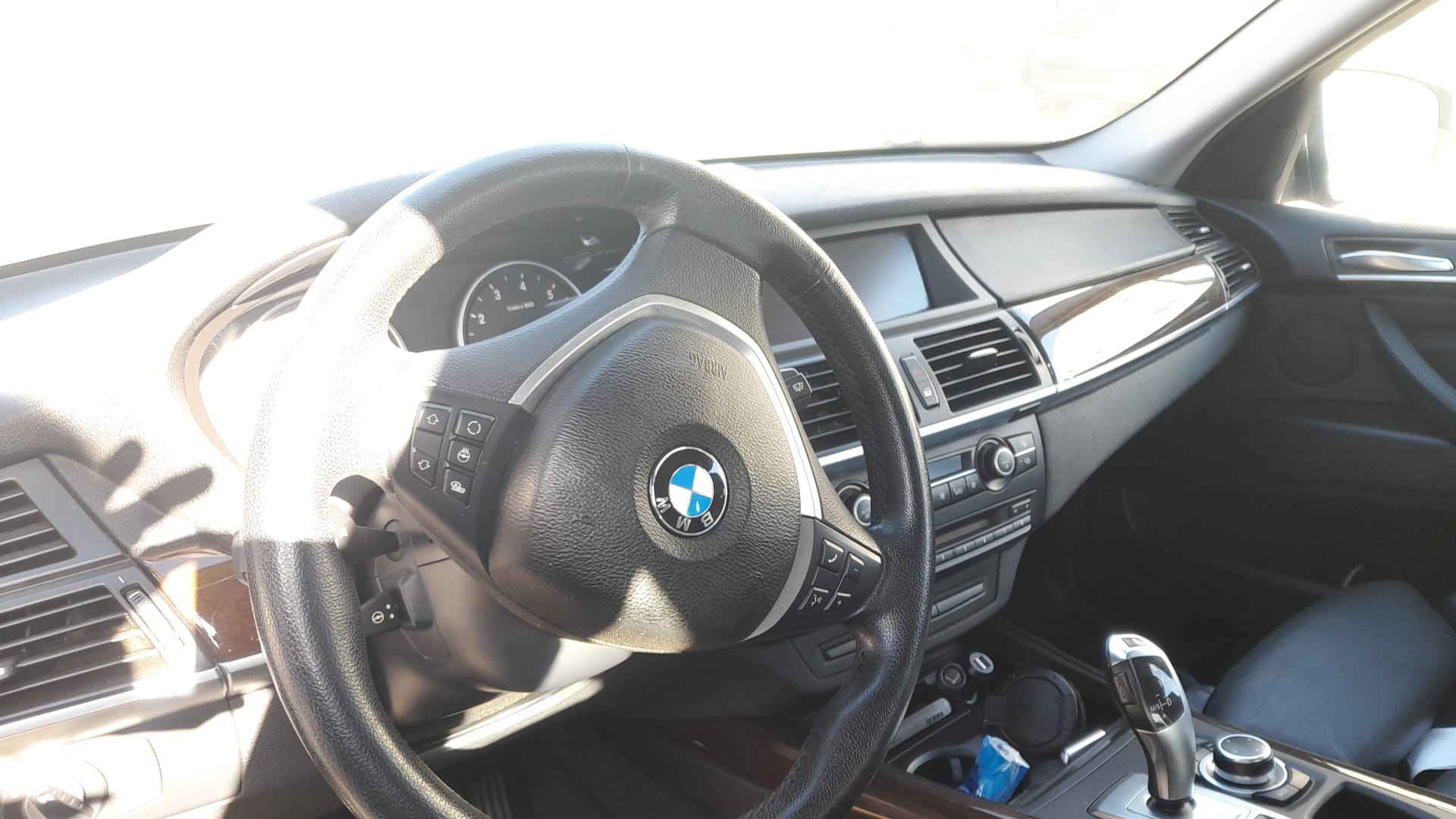 BMW X5 E70 (2006-2013) Priekinių kairių durų stiklo pakelėjas 51337166379 24018253