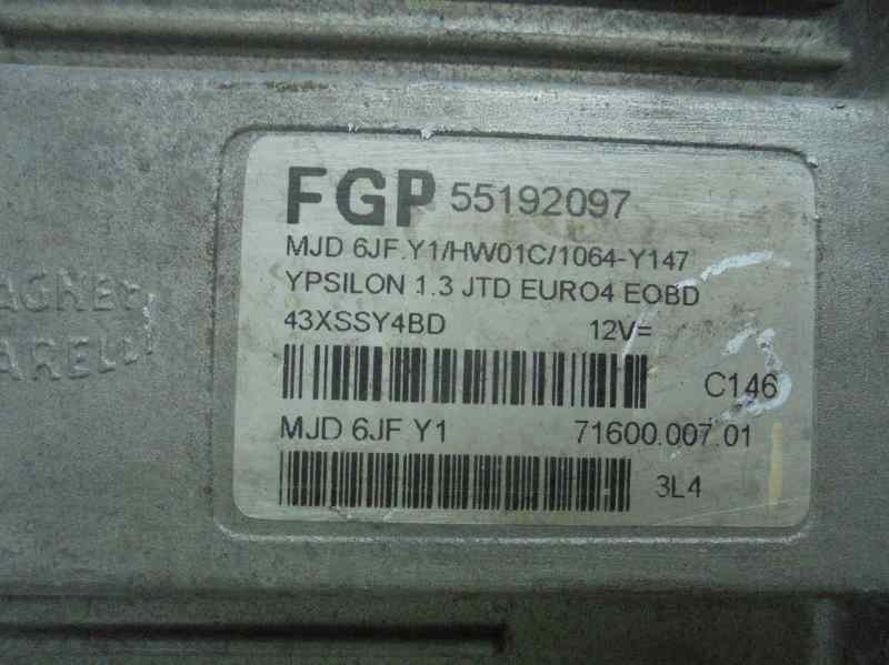 LANCIA Ypsilon II (Type 843)  (2003-2011) Engine Control Unit ECU 27505544