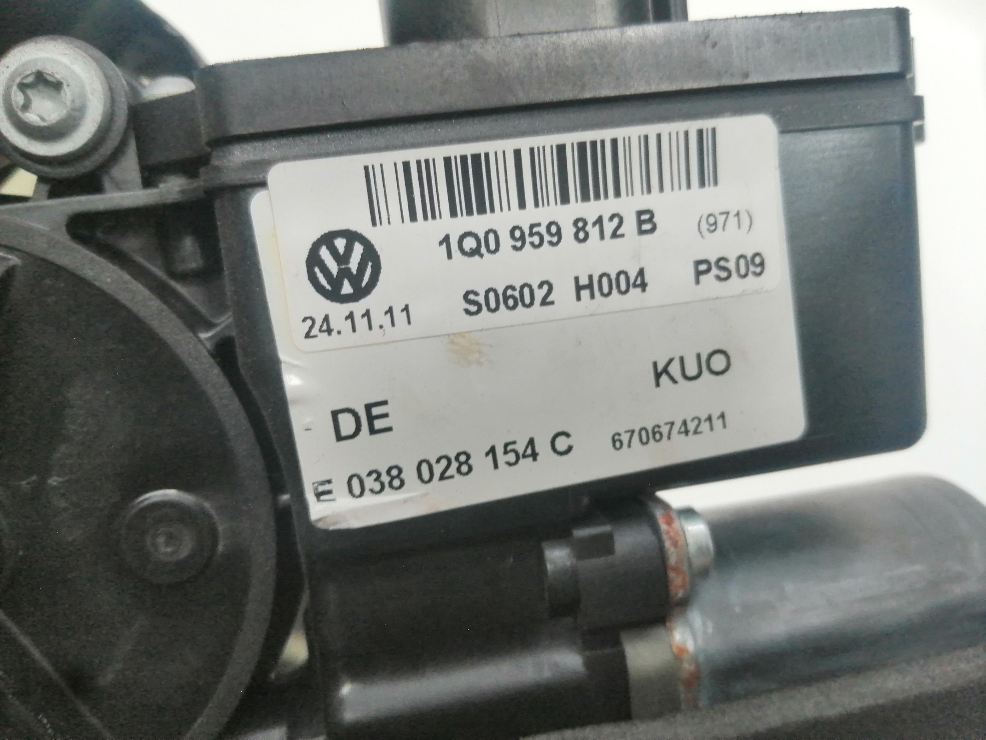 VOLKSWAGEN Eos 1 generation (2006-2020) Oikean takaoven ikkunansäädin 1Q0839402D,1Q0959812B 25180260