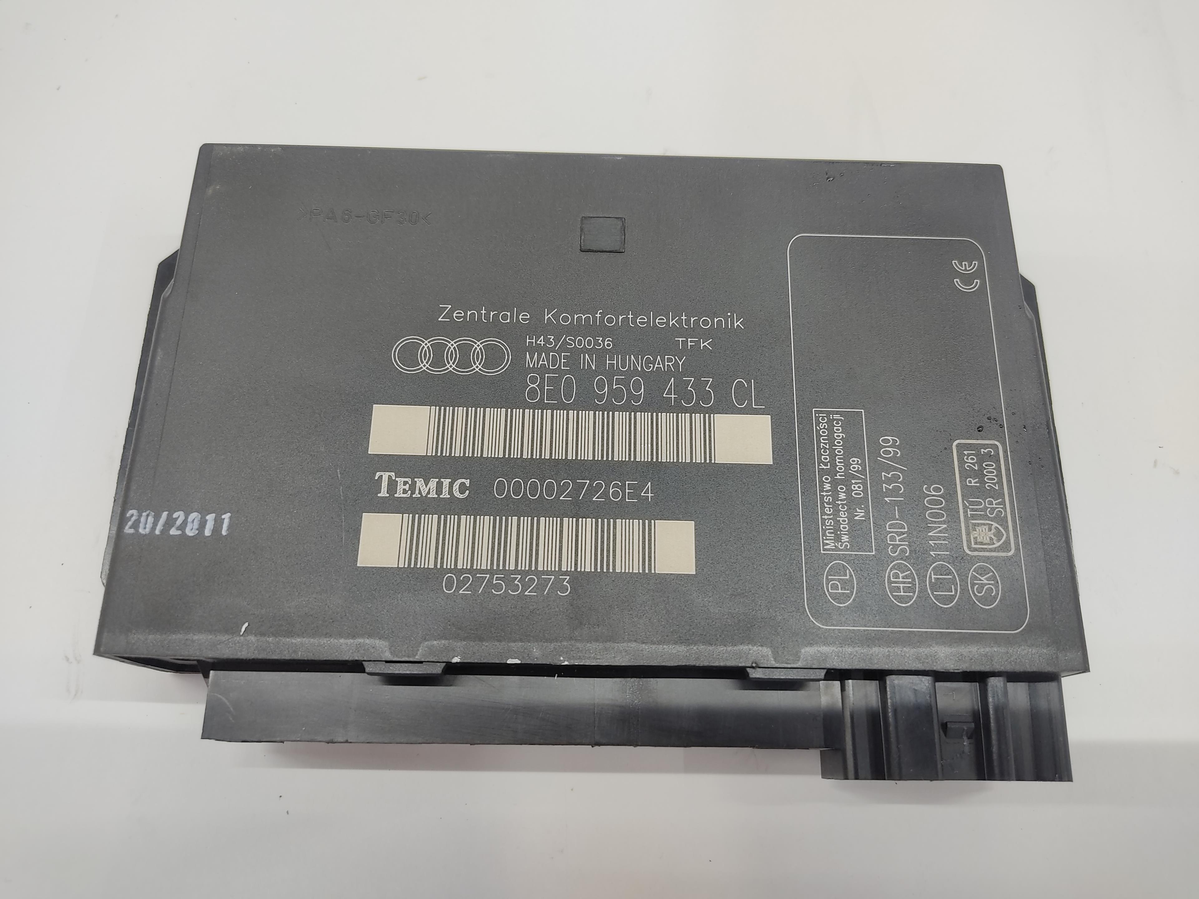 SEAT Exeo 1 generation (2009-2012) Comfort Control Unit 26587806