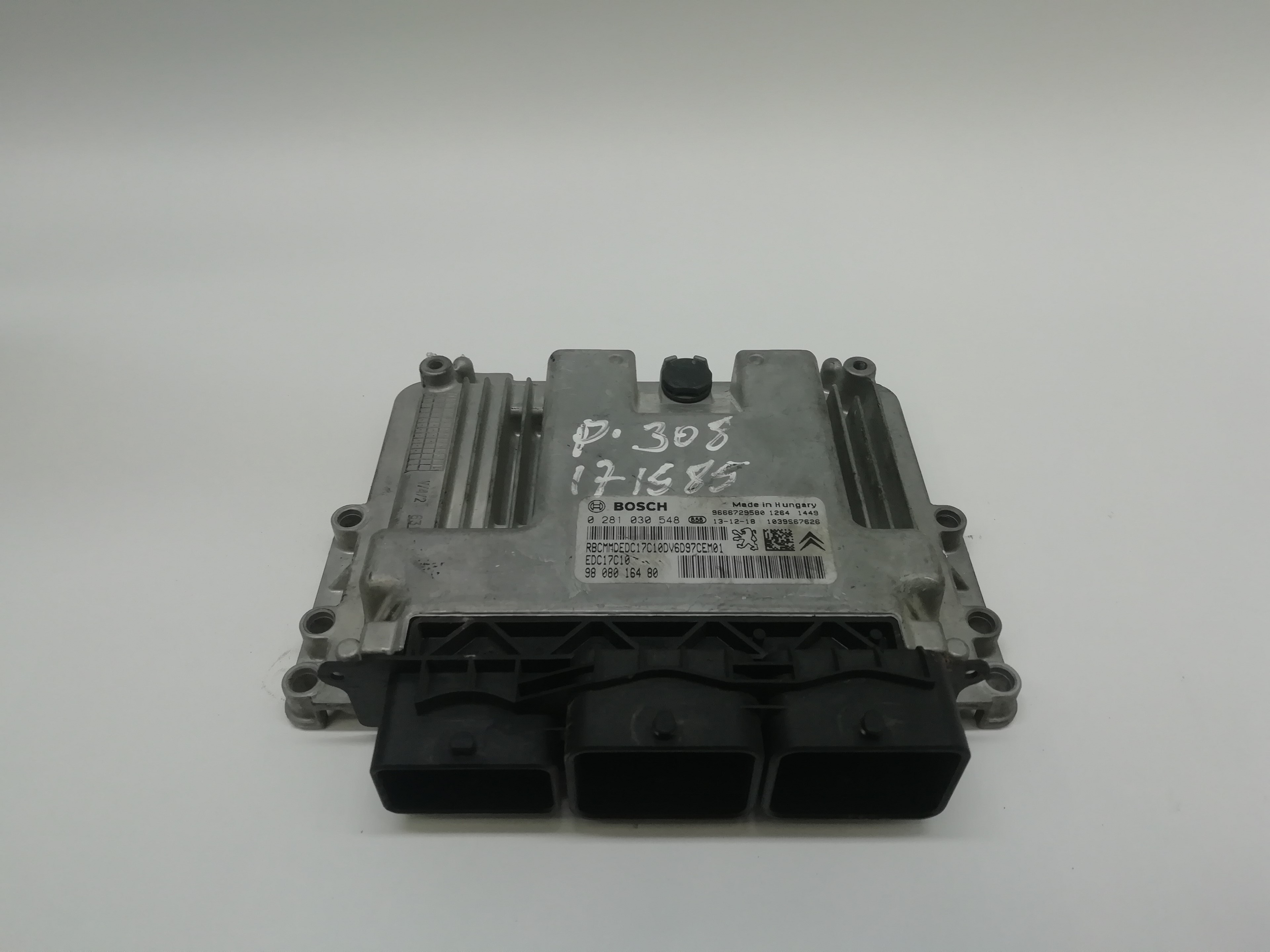 PEUGEOT 308 T9 (2013-2021) Блок керування двигуном ECU 1610808580 18577421