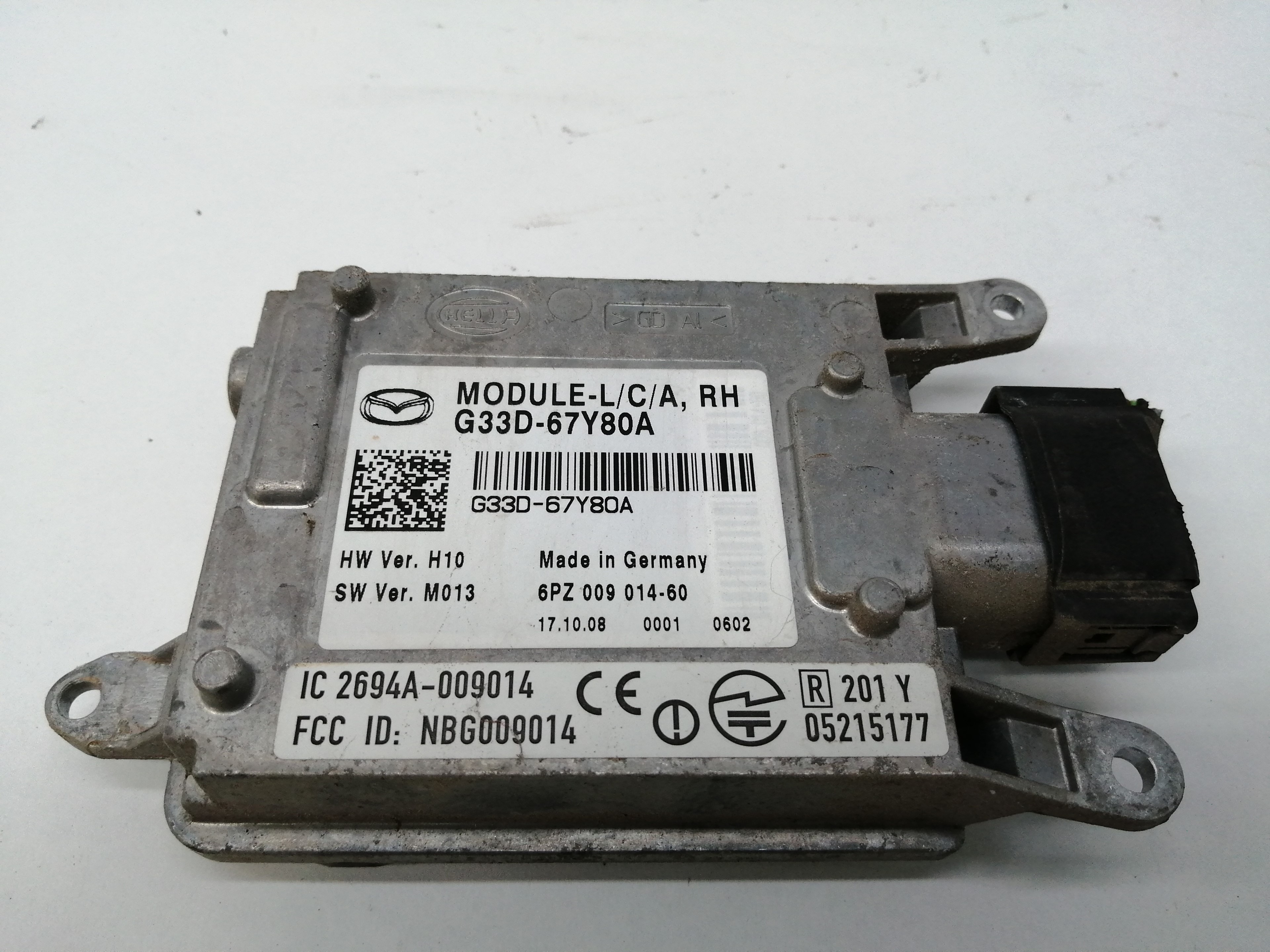 MAZDA 6 GH (2007-2013) Autres unités de contrôle G33D67Y80A,6PZ00901460 18654504