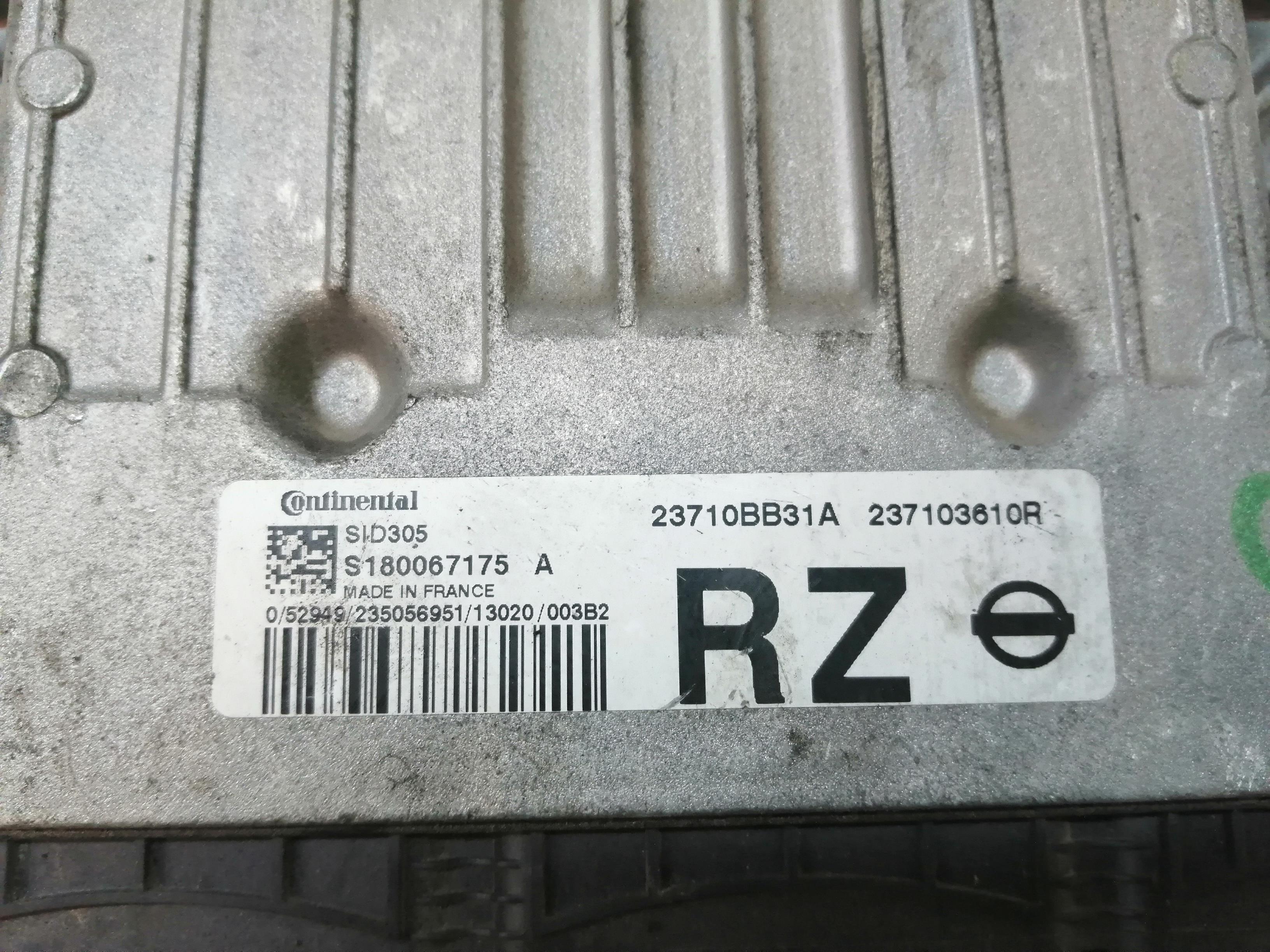 NISSAN Qashqai 1 generation (2007-2014) Блок управления двигателем S180067175A,23710BB31A 22595949