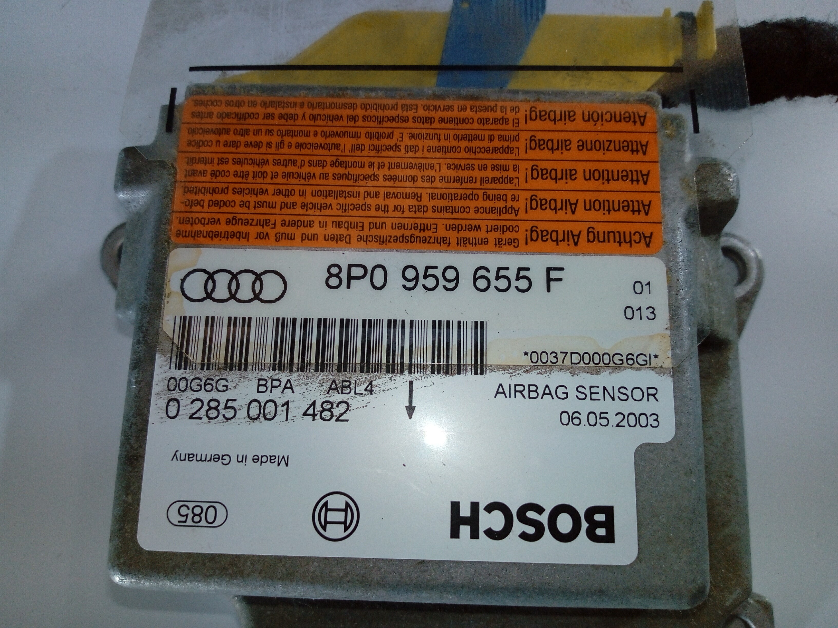 AUDI A2 8Z (1999-2005) Egyéb alkatrész 8P1857003D 18547152