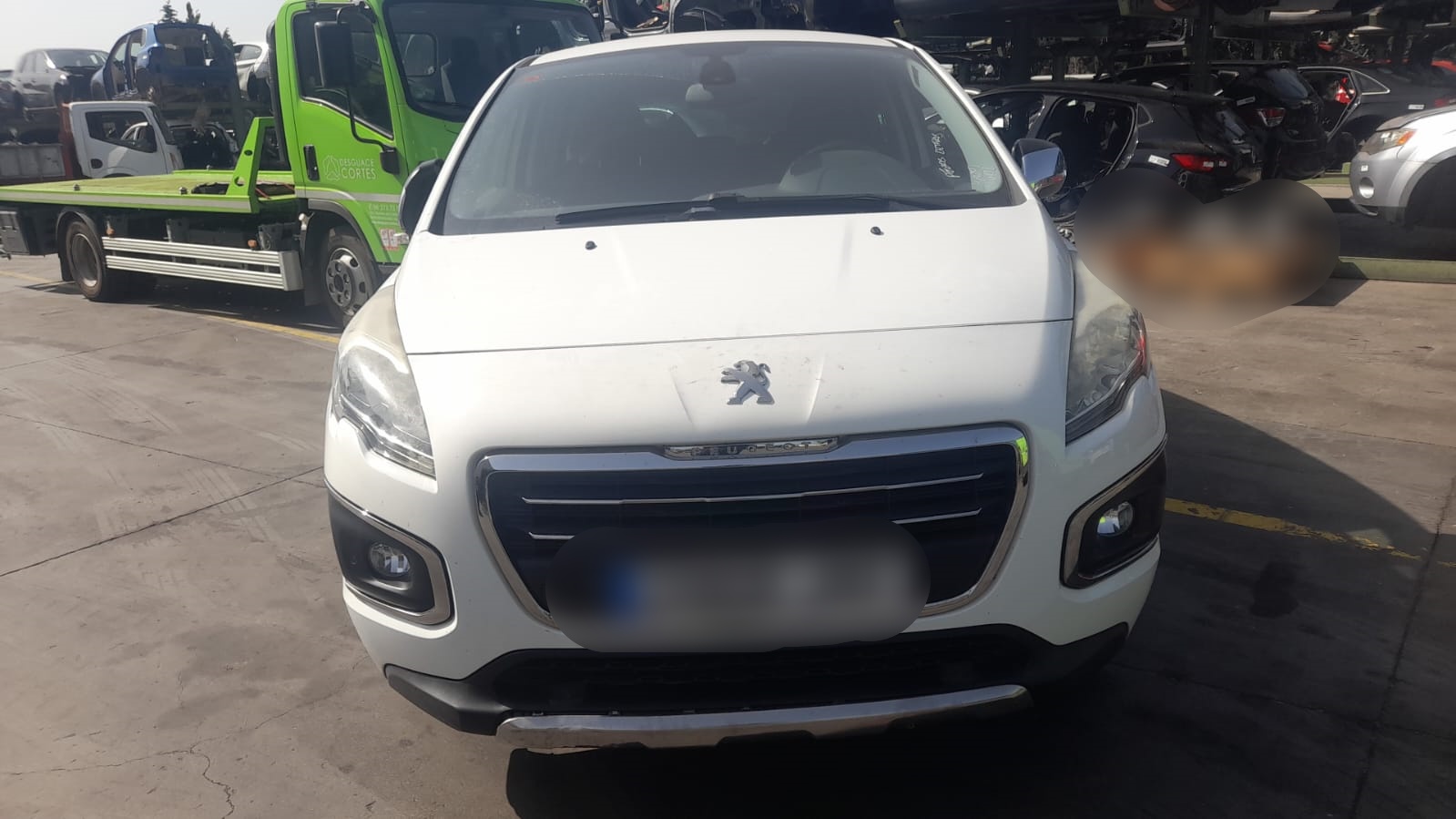 PEUGEOT 3008 1 generation (2010-2016) Højre side solskærm 16115133BJ 25761963