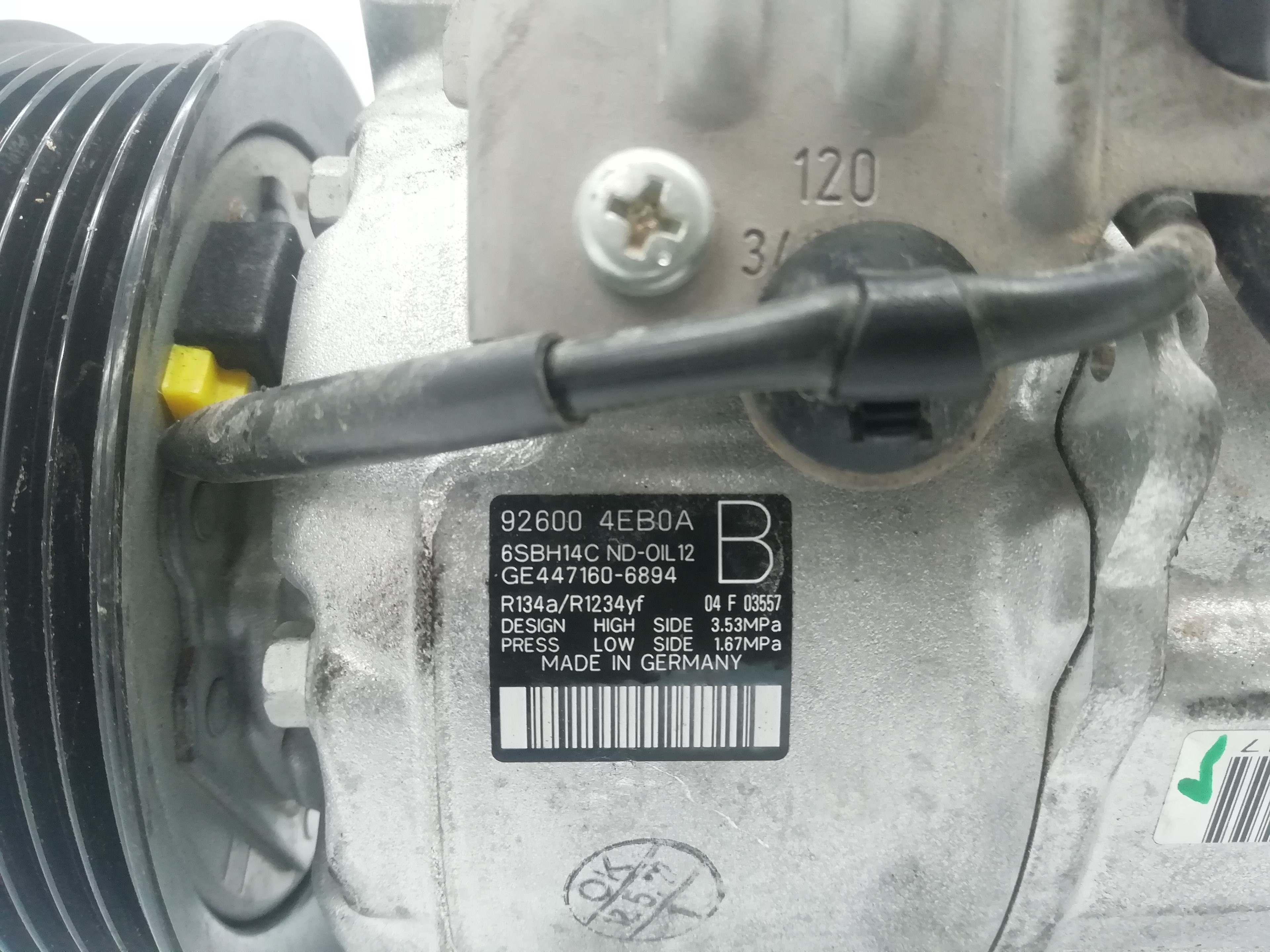 RENAULT Kadjar 1 generation (2015-2024) Air Condition Pump 926001604R 18668376