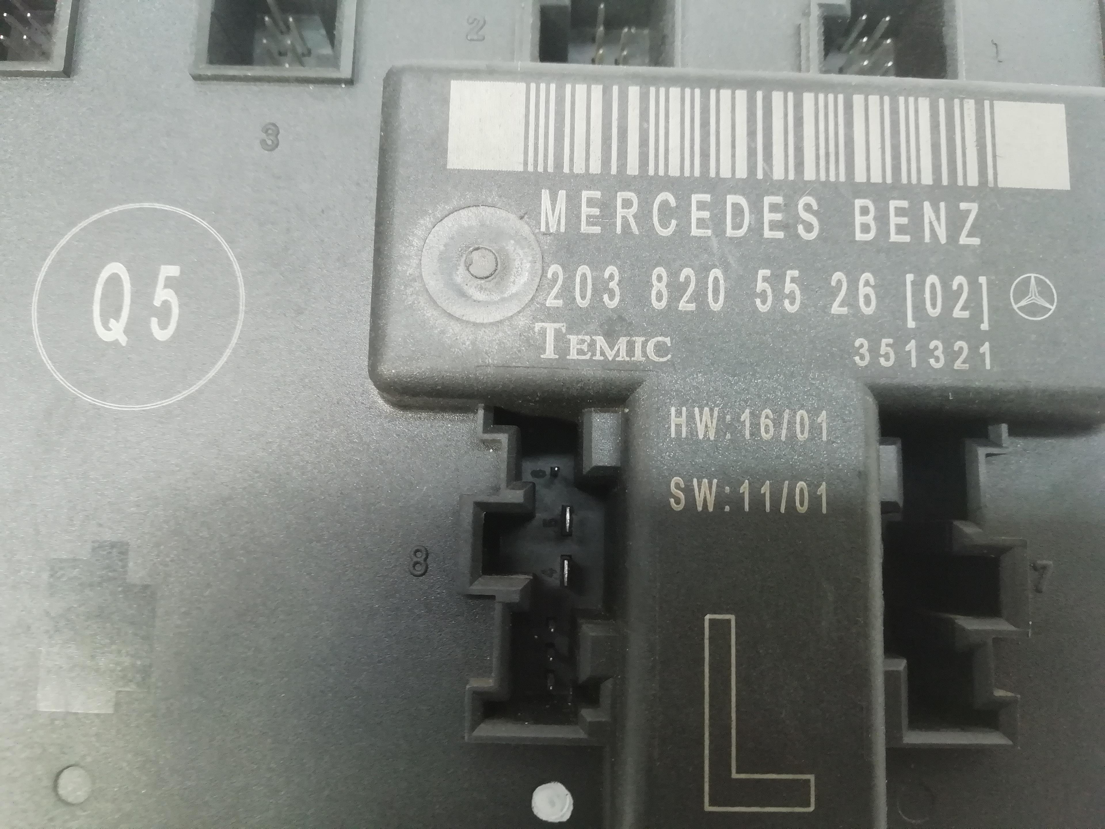 MERCEDES-BENZ C-Class W203/S203/CL203 (2000-2008) Other Control Units A2038205526 24016429
