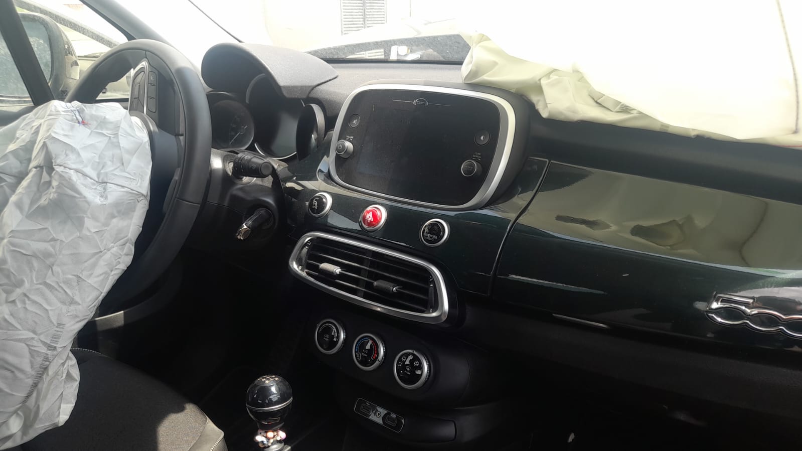 FIAT 500X 1 generation (2014-2024) Galinių kairių durų stiklo pakelėjas 52070470 25199248
