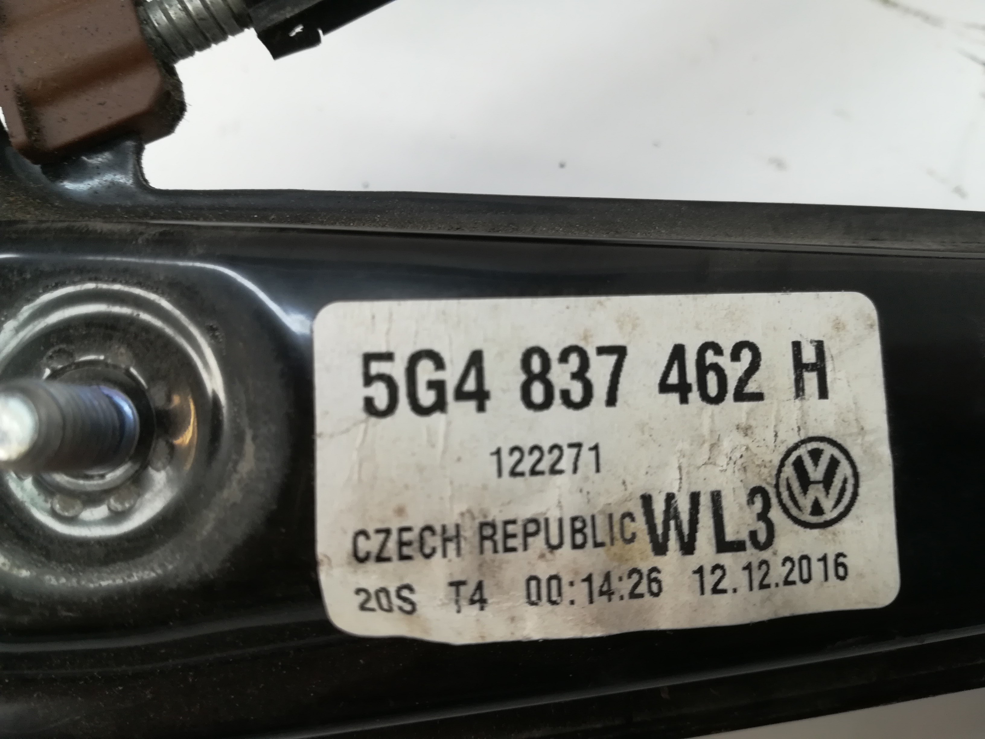 VOLKSWAGEN Variant VII TDI (2014-2024) Front Right Door Window Regulator 5G4837462H 18591581