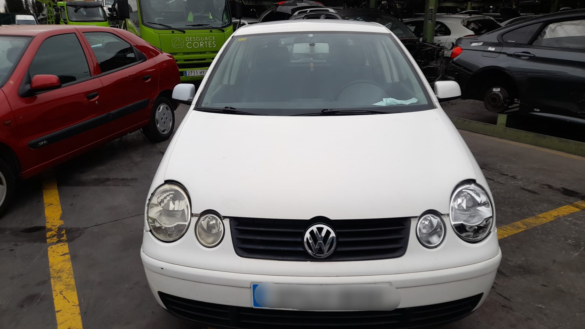 TOYOTA Polo 4 generation (2001-2009) Маторчик стеклоподъемника передней левой двери 6Q2959802A, 6Q2959802A 25163424