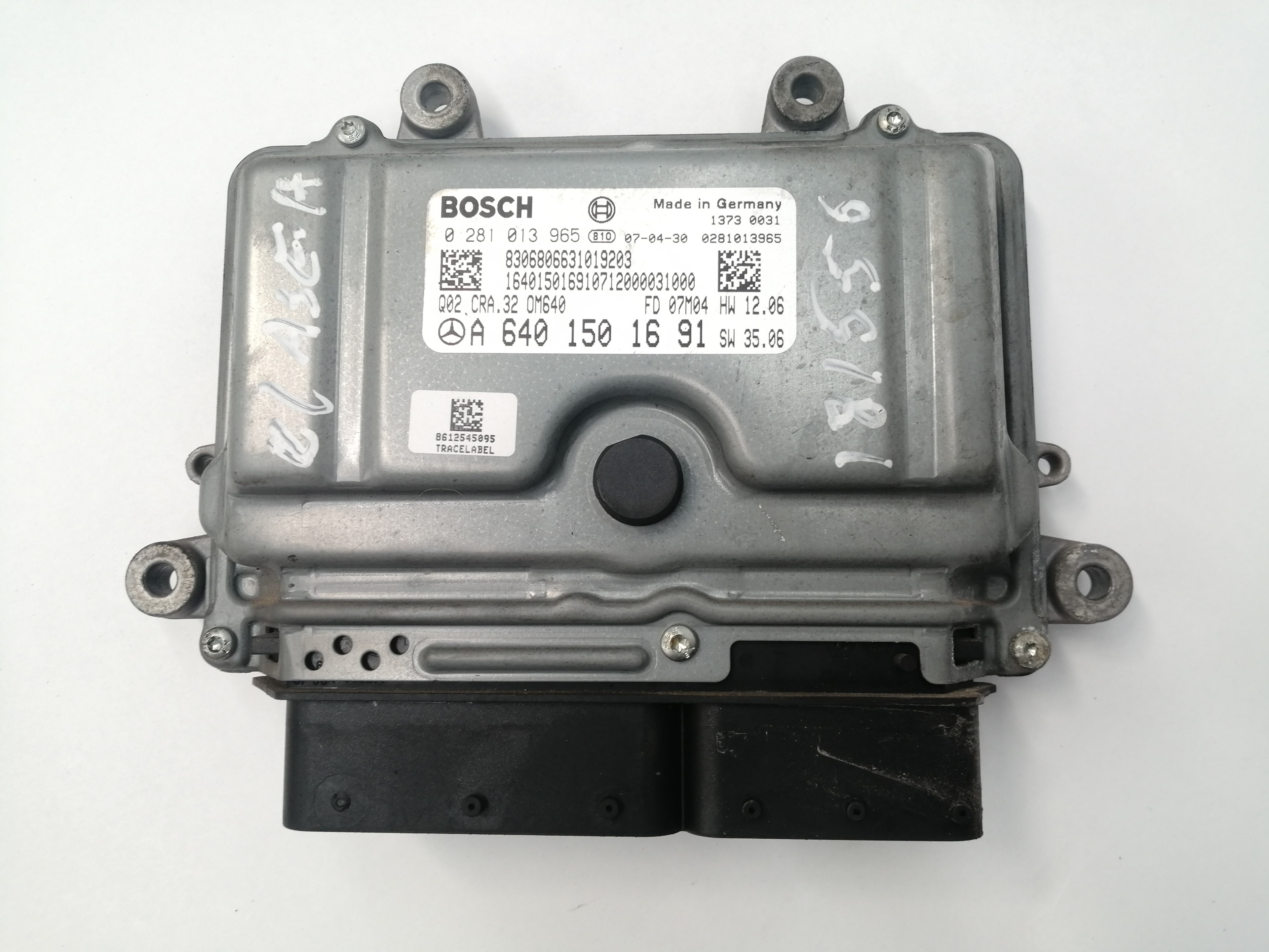 MERCEDES-BENZ A-Class W169 (2004-2012) Engine Control Unit ECU A6401501691,0281013965 21401503