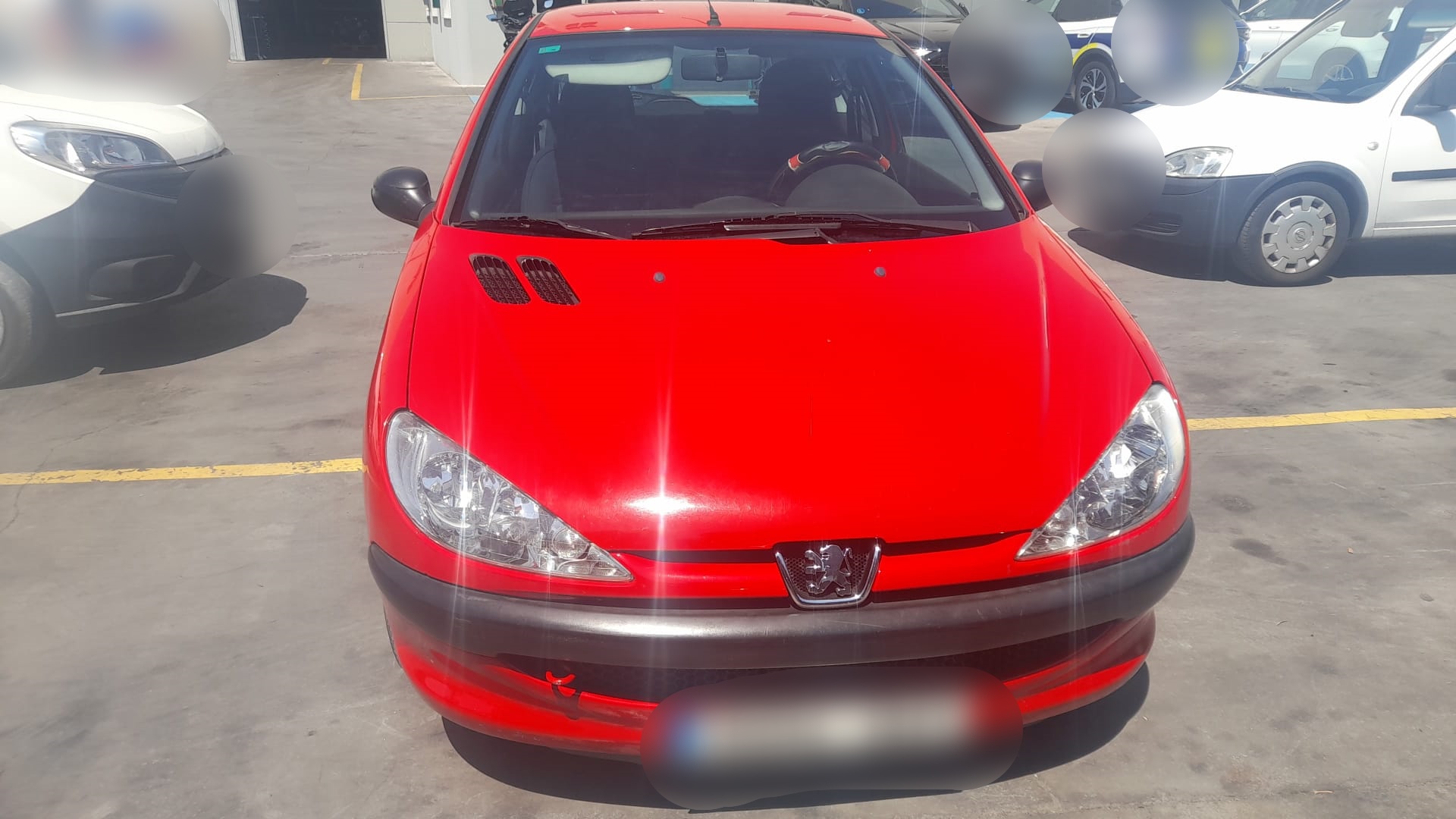 PEUGEOT 206 1 generation (1998-2009) Fram höger strålkastare 6205S9 25368891