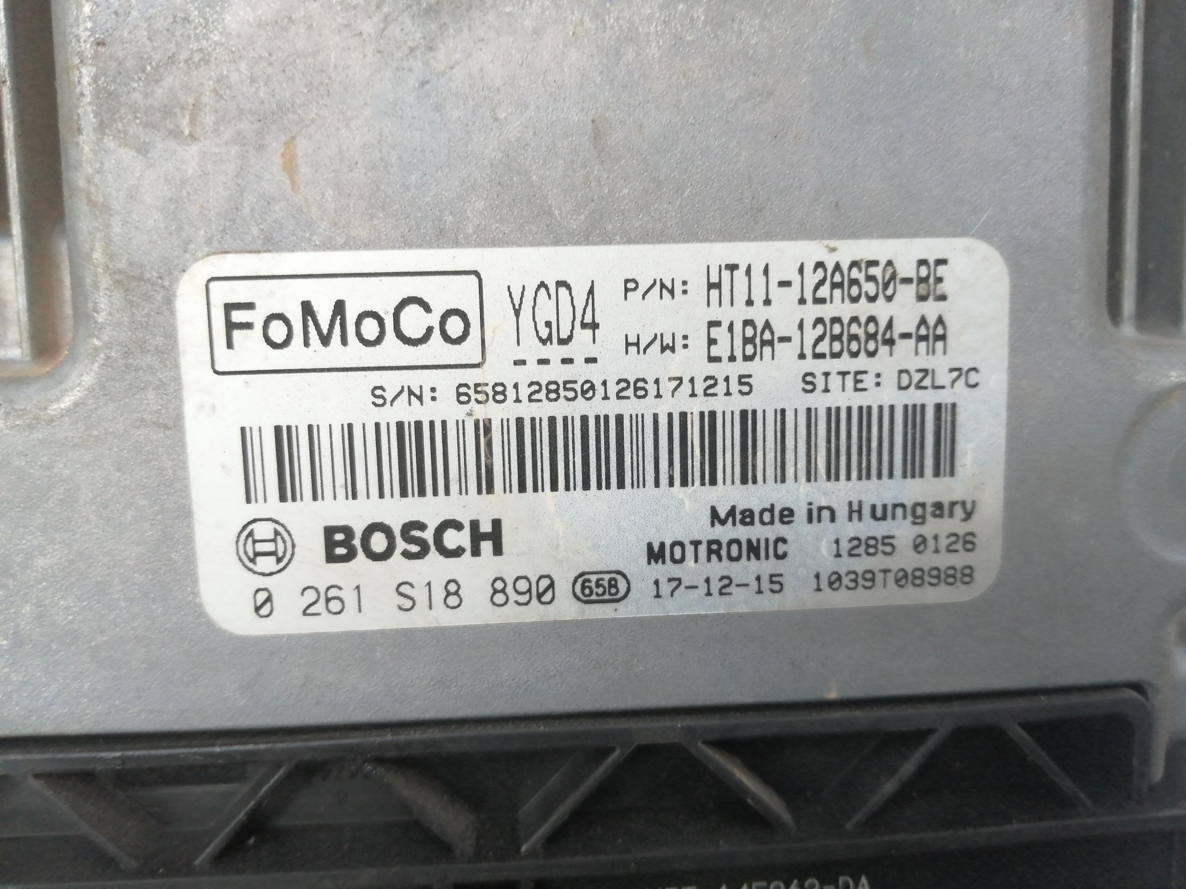 FORD Tourneo Courier 1 generation (2014-2024) Motorstyrenhet ECU 25199738