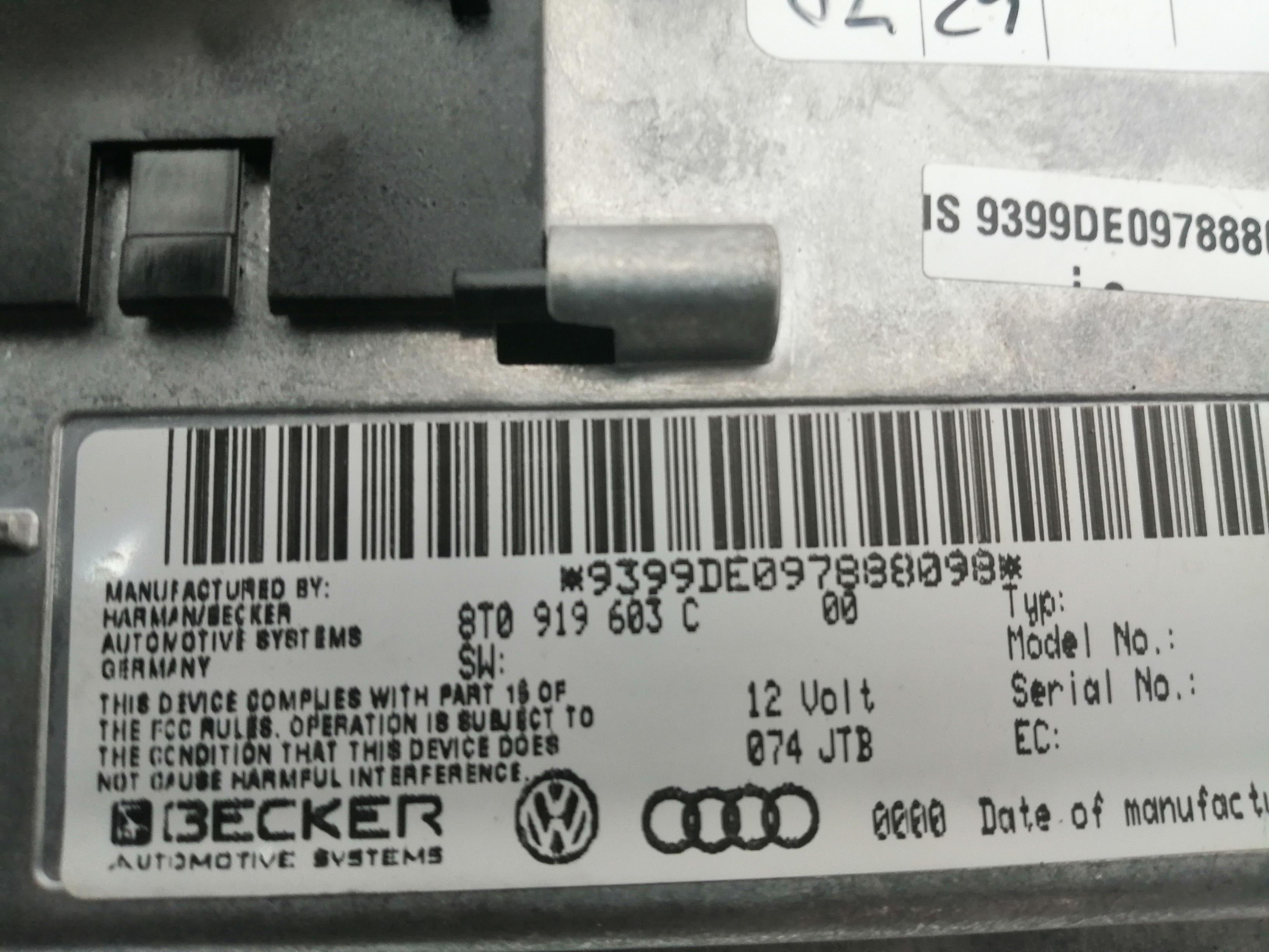 AUDI Q7 4L (2005-2015) Muut sisäosat 8T0919603C 25188364