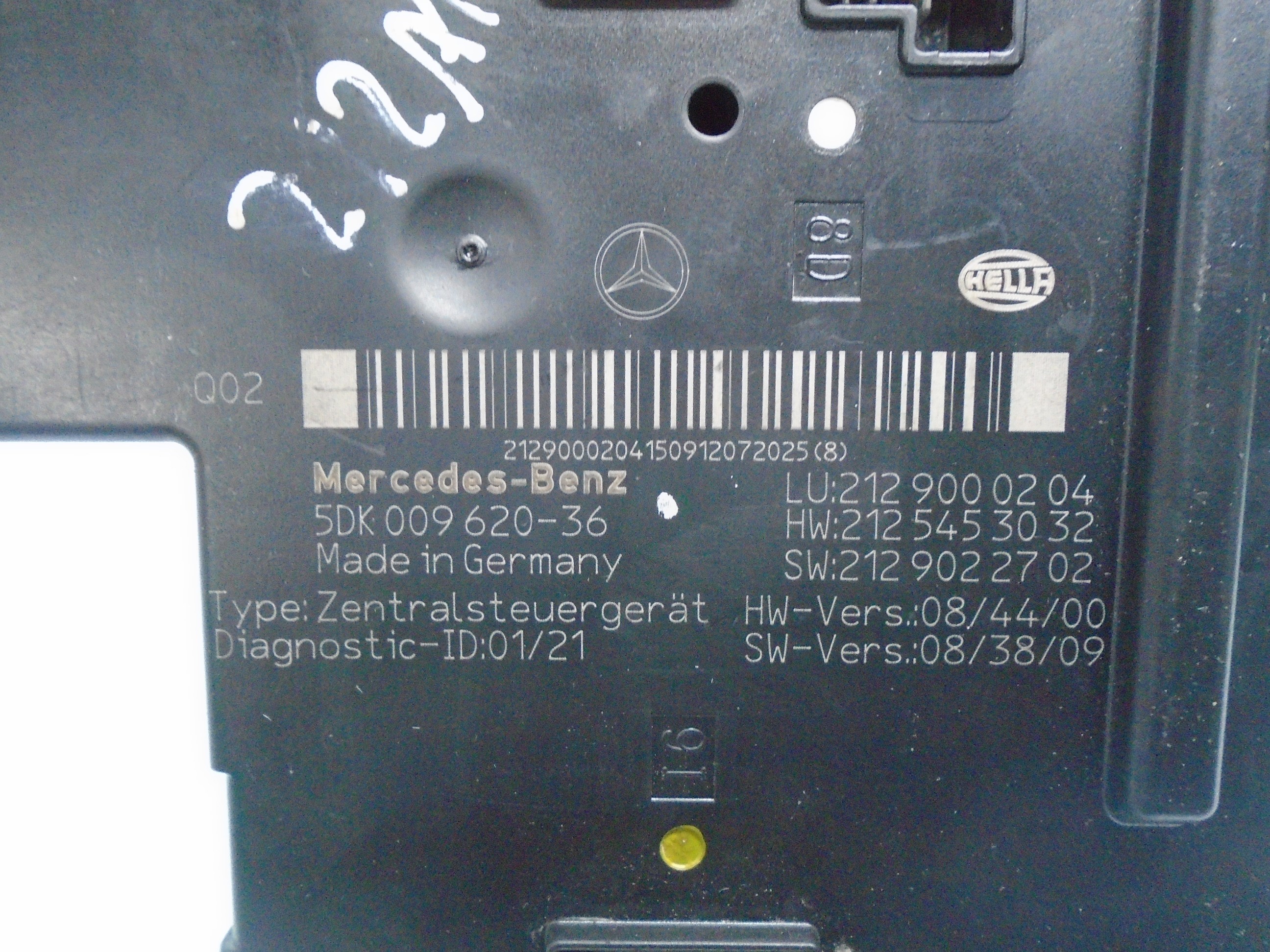 MERCEDES-BENZ E-Class W212/S212/C207/A207 (2009-2016) Comfort Control Unit 2129000204 18502537