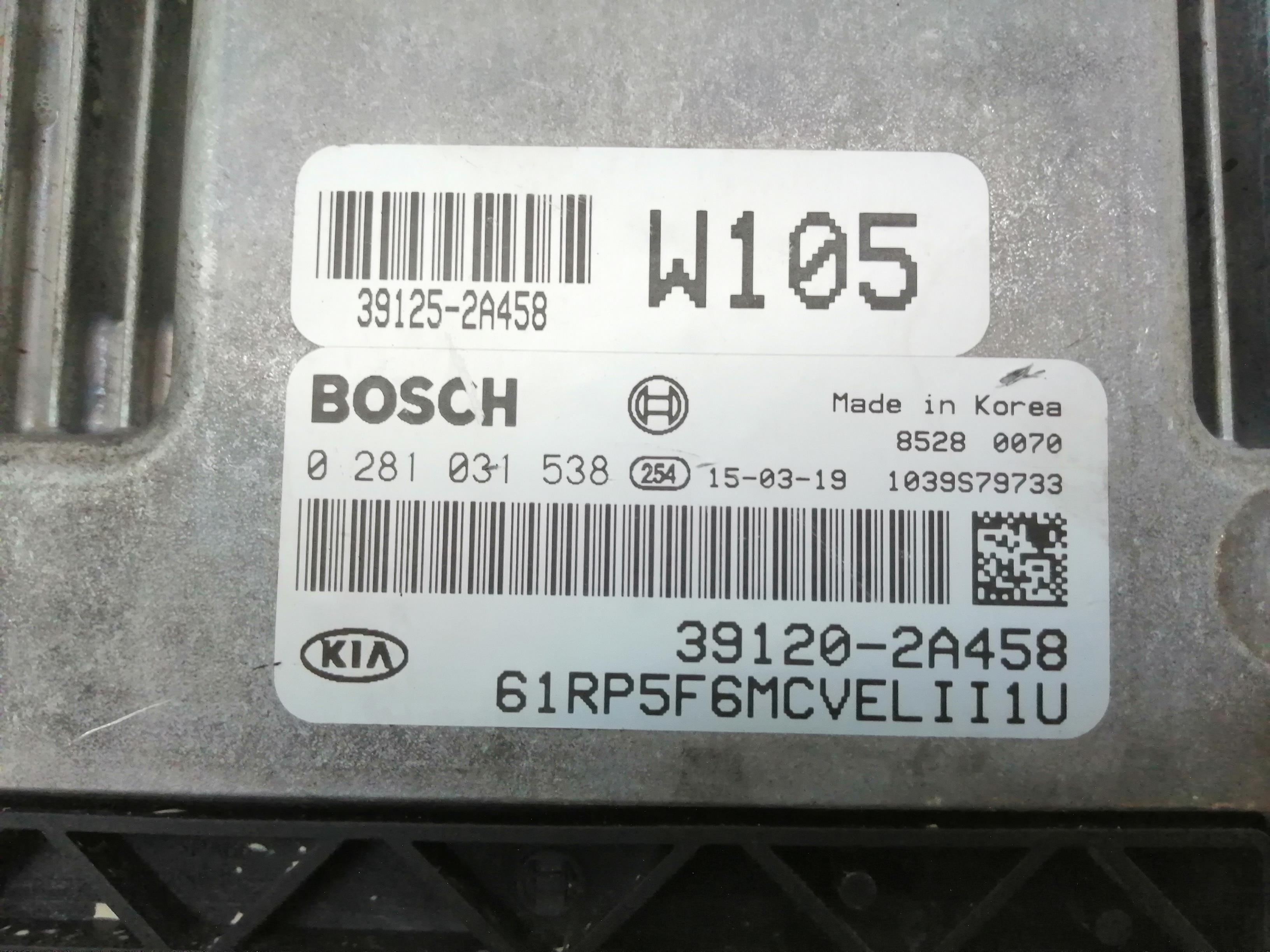 KIA Carens 3 generation (RP) (2013-2019) Unitate de control motor 391202A458, 391202A458 24019638