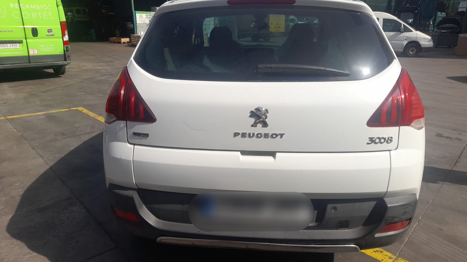 PEUGEOT 3008 1 generation (2010-2016) Højre side solskærm 16115133BJ 25761963