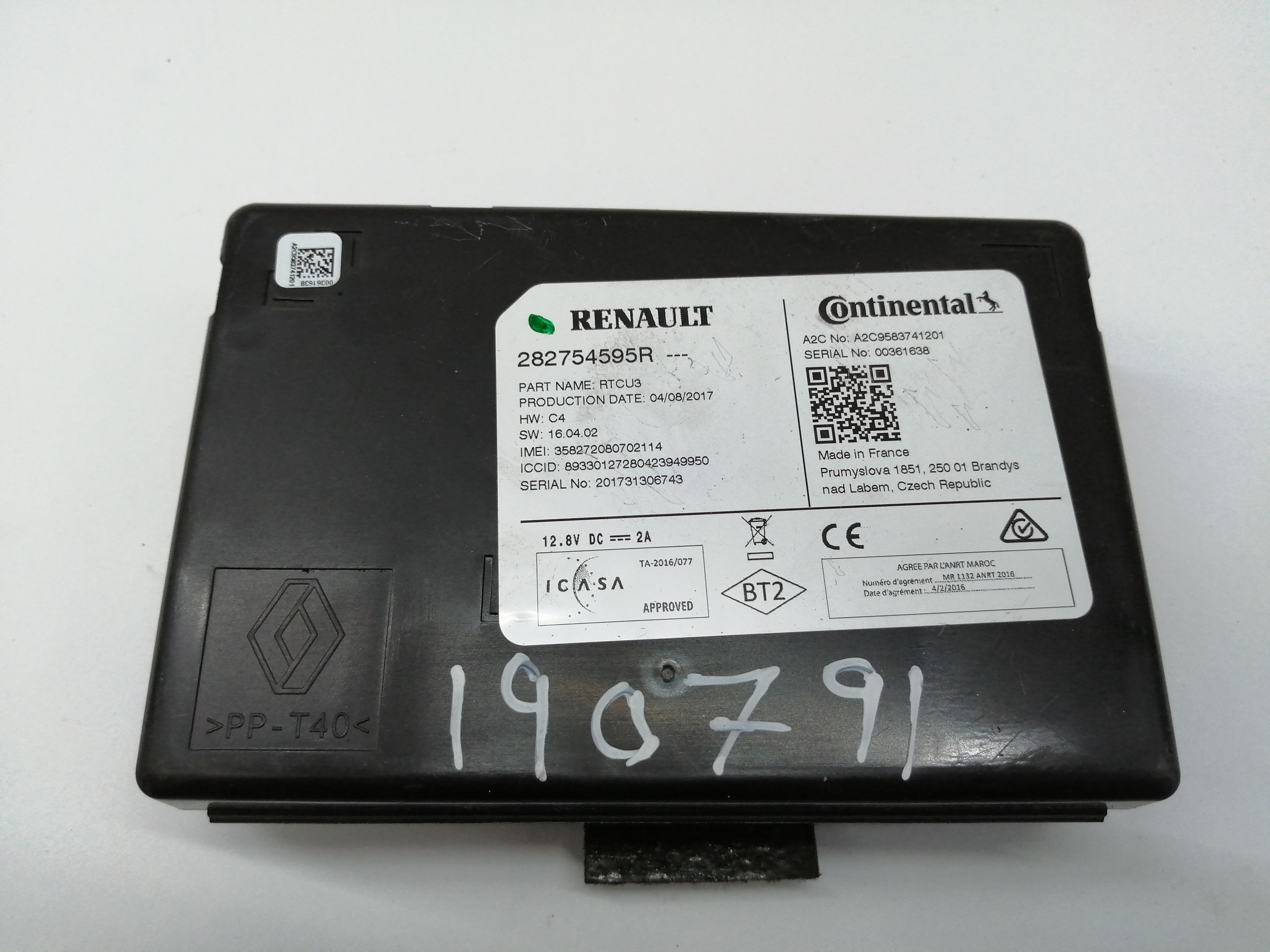 RENAULT Kadjar 1 generation (2015-2024) Other Control Units 282757104R 27197383