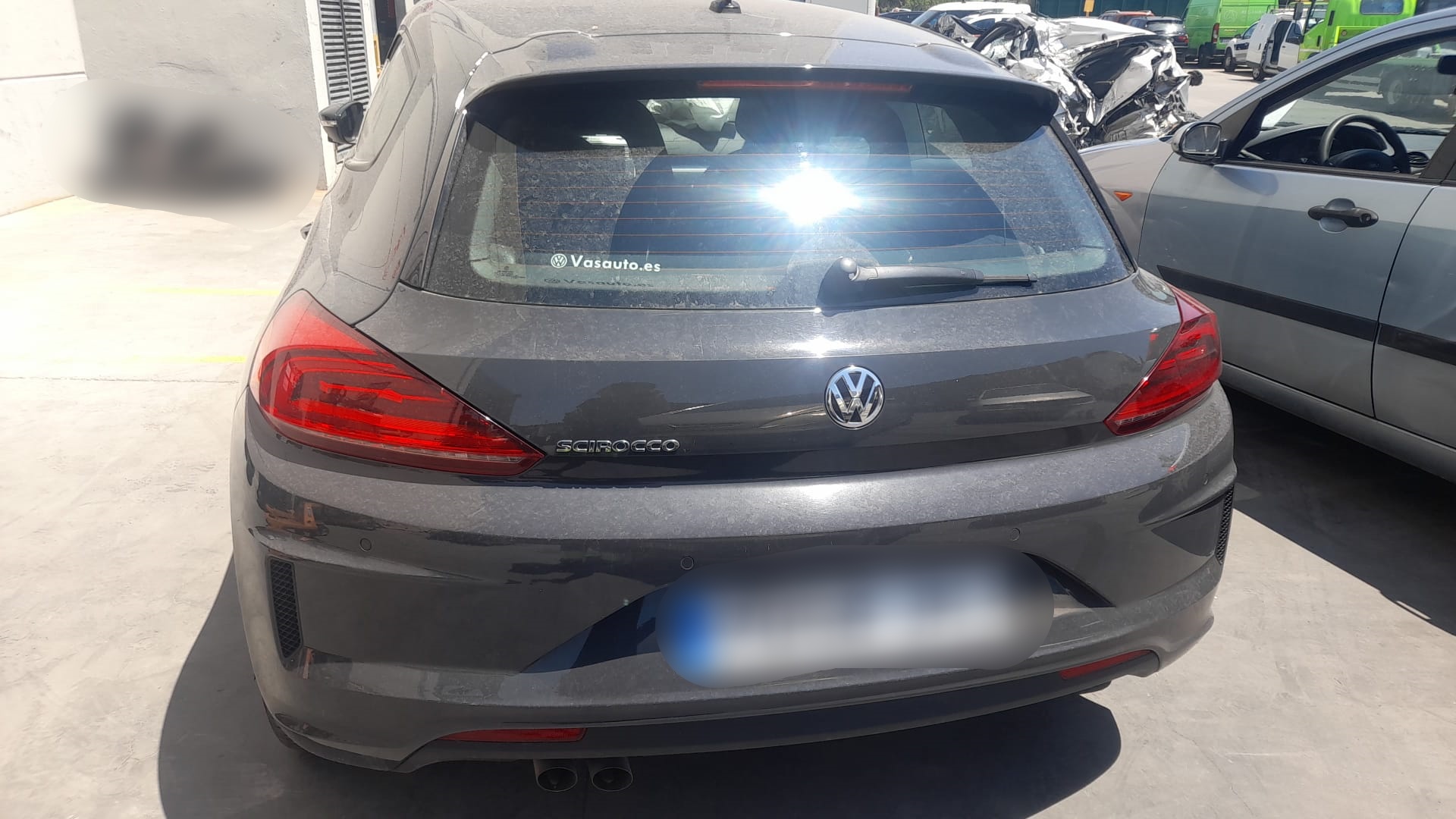 VOLKSWAGEN Scirocco 3 generation (2008-2020) Kairys skydelis nuo saulės (saulės apsauga) 1K8857551G 25705825