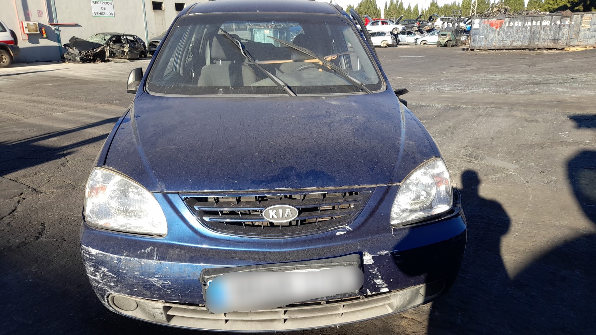 KIA Carens 2 generation (2002-2006) Наружная ручка передней правой двери K2N158410, AZUL 18645882